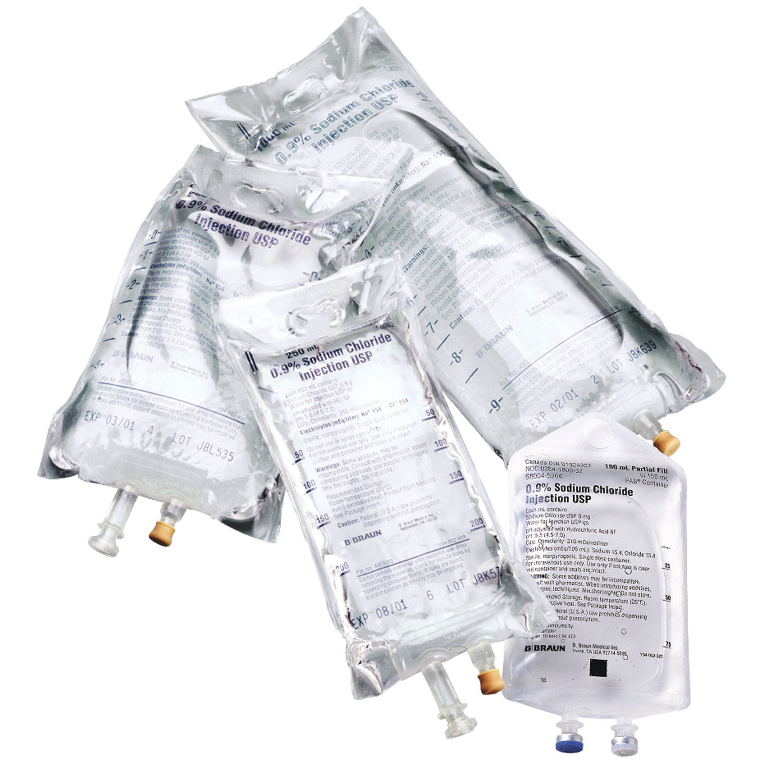 B BRAUN DEXTROSE & SODIUM CHLORIDE INJECTIONS : L6161 CS                            $146.15 Stocked