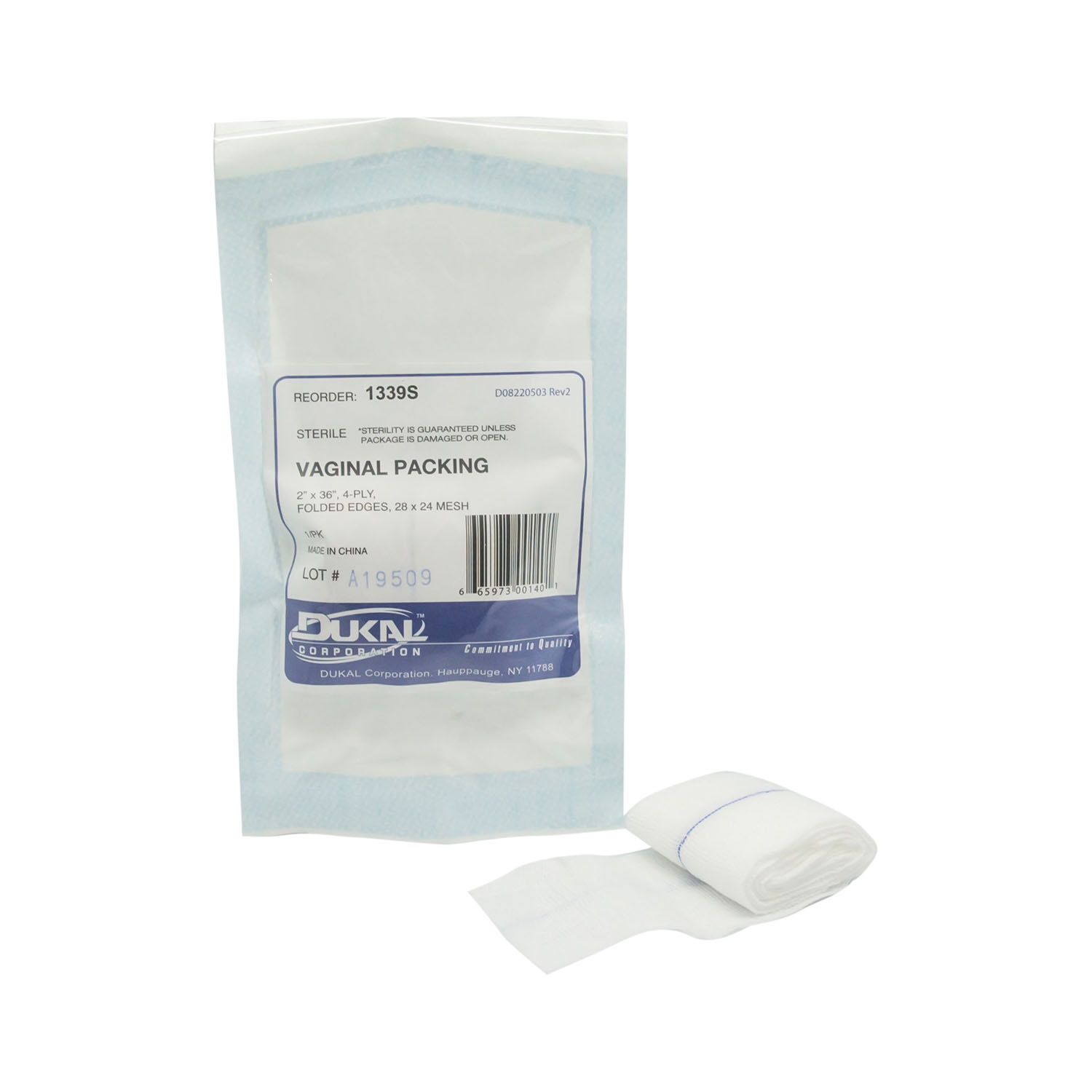 DUKAL SURGICAL GAUZE & PACKING : 1339S CS           $62.98 Stocked
