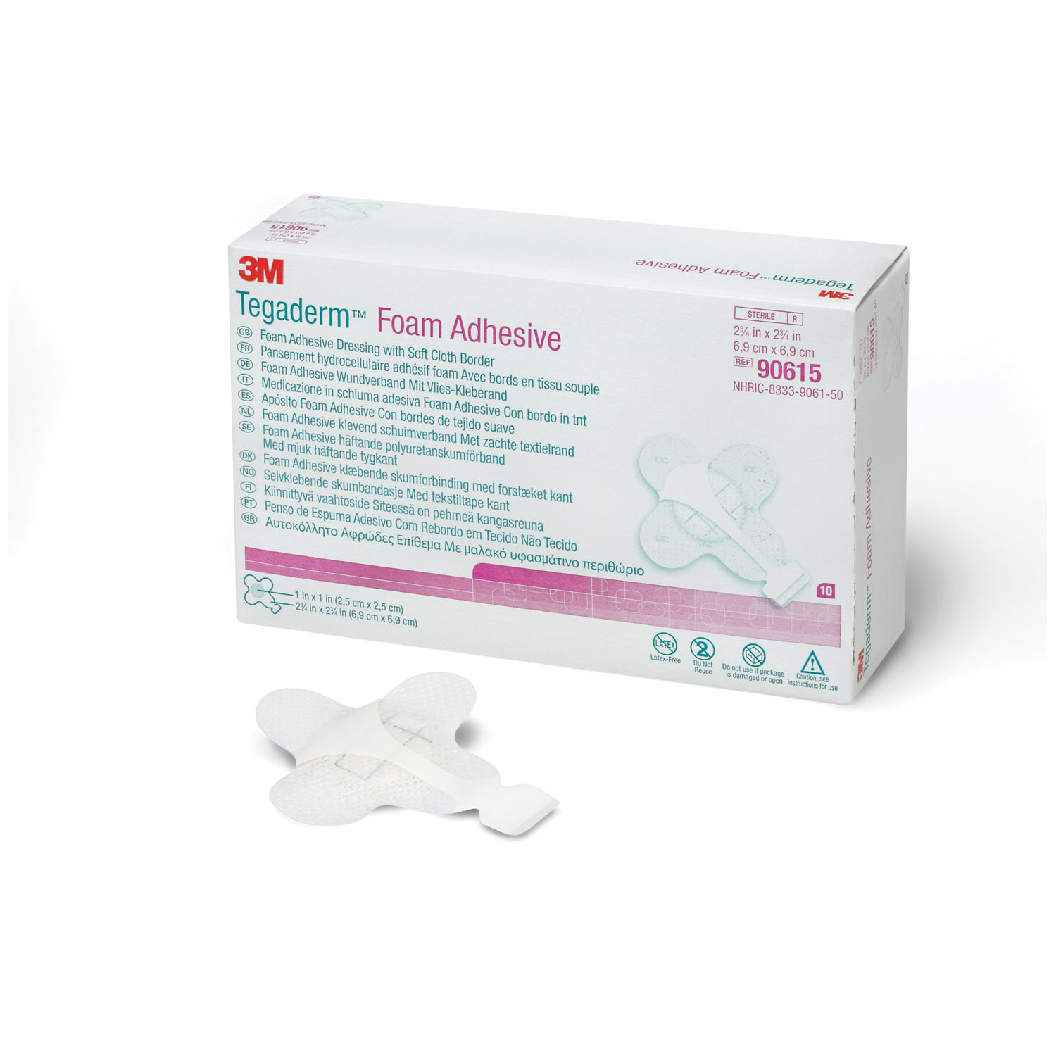 SOLVENTUM TEGADERM FOAM ADHESIVE DRESSING : 90615 CS                      $165.46 Stocked