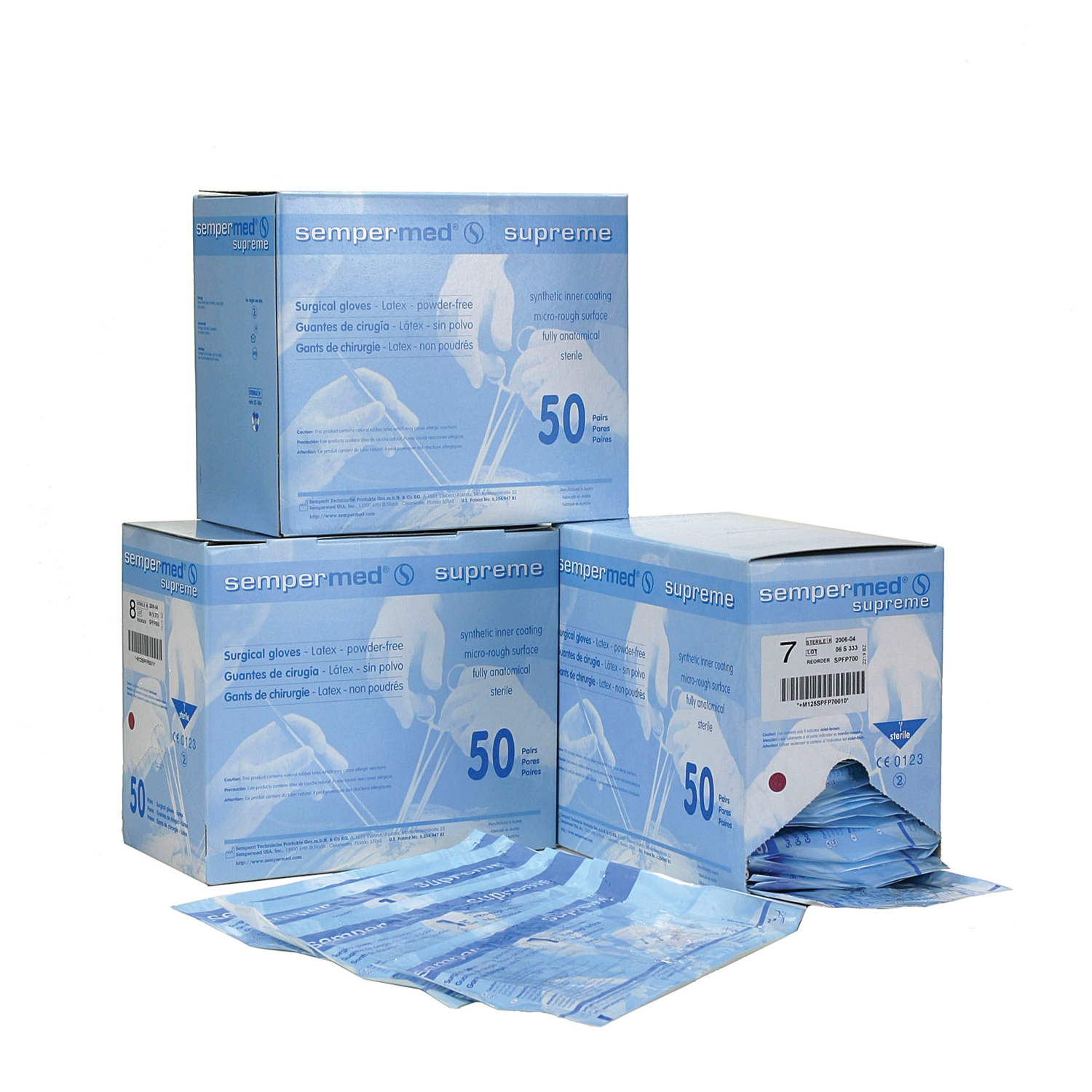 HARPS USA SUPREME LATEX POWDER FREE GLOVE : SPFP750 CS                                                                                                                                                                                                         