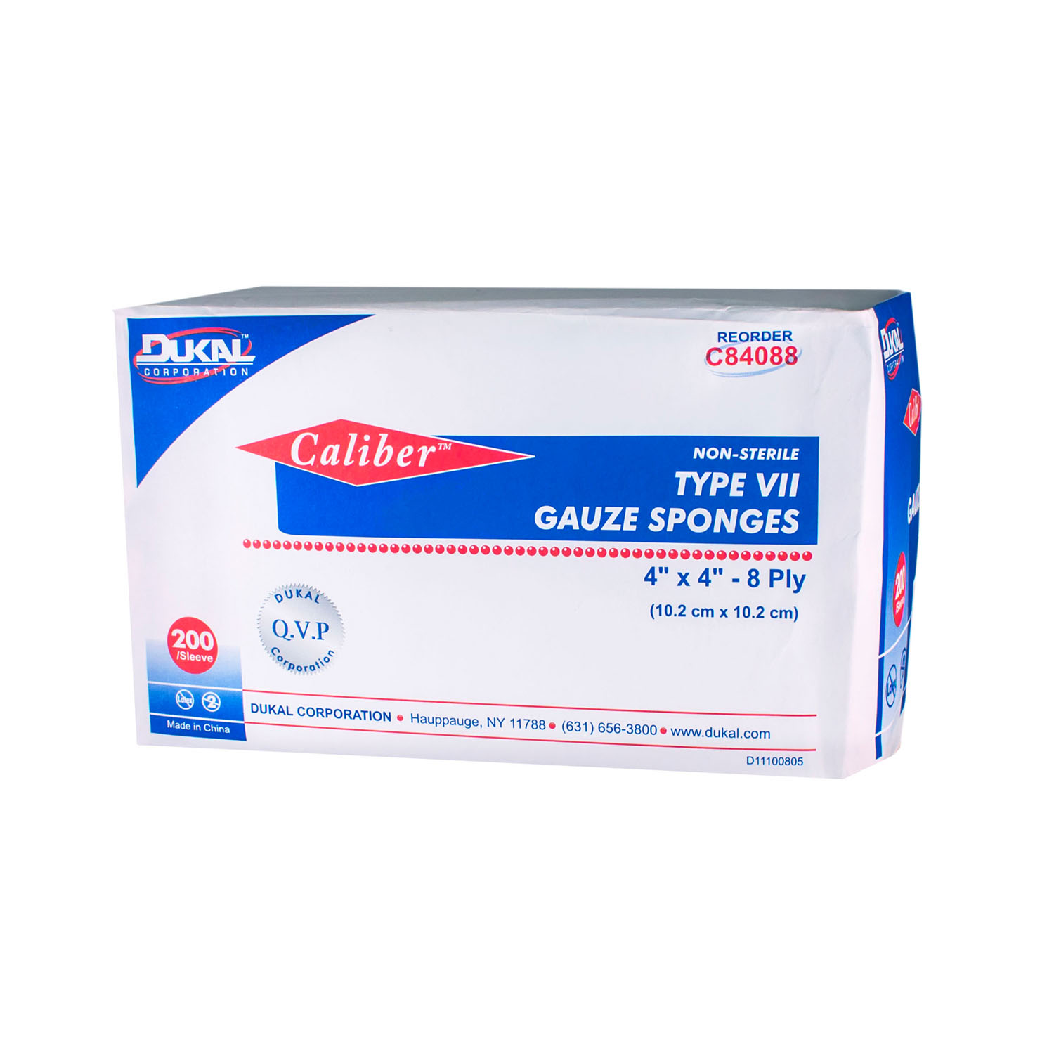 DUKAL CALIBER GAUZE SPONGES : C84088 BG                       $6.10 Stocked