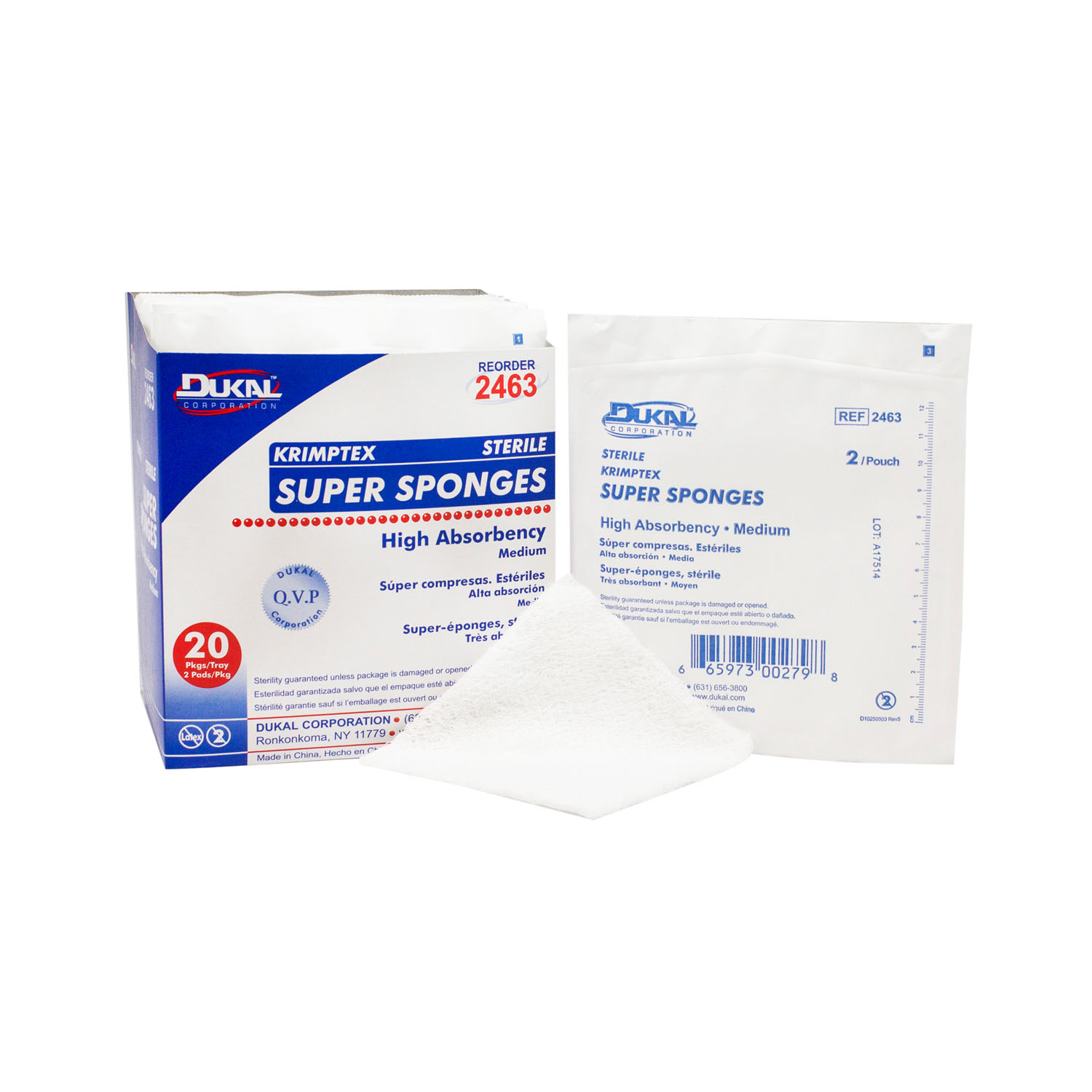 DUKAL SUPER SPONGES : 2463 TR     $9.73 Stocked