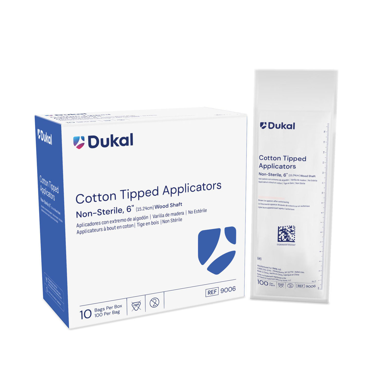 DUKAL COTTON TIPPED APPLICATORS : 9006 BX                     $8.83 Stocked