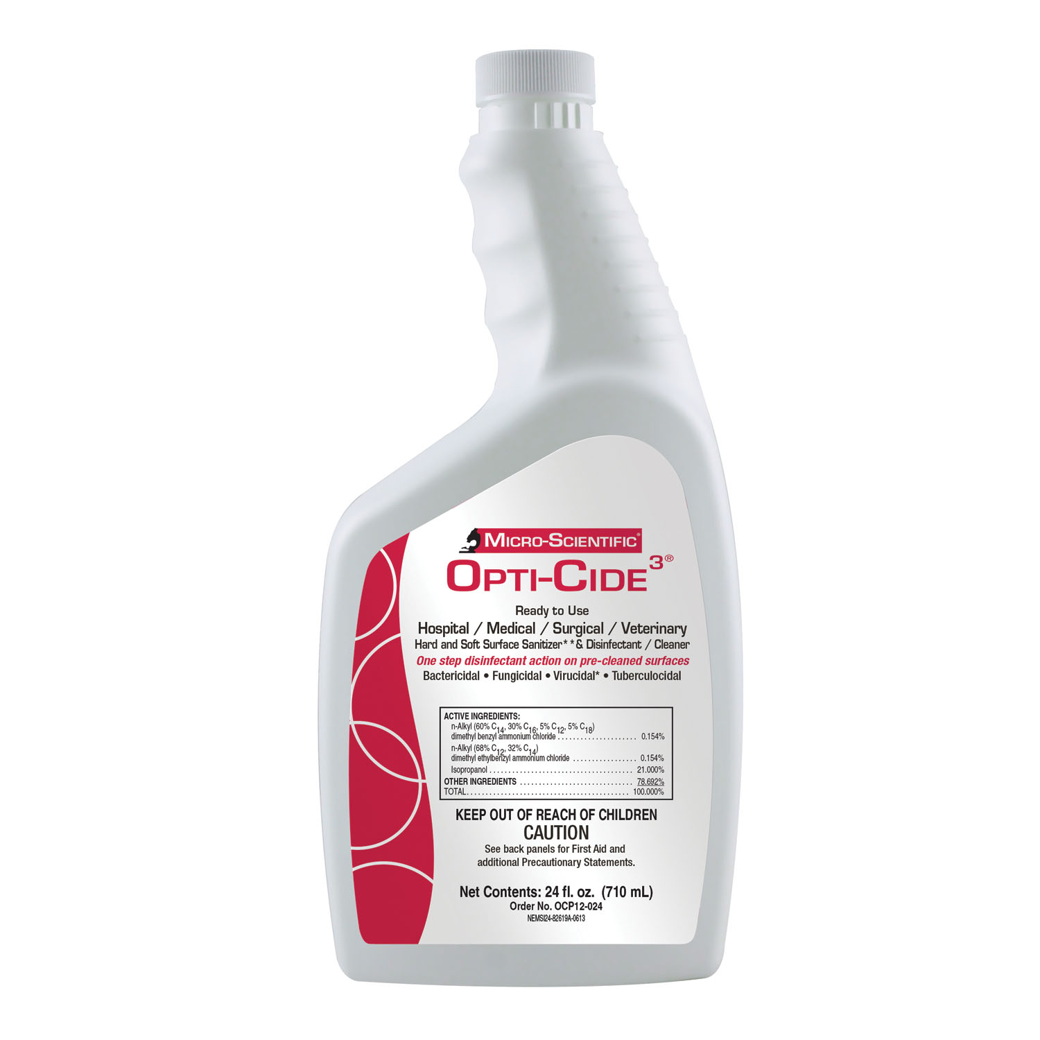 MICRO-SCIENTIFIC OPTI-CIDE3 DISINFECTANT : MOCP12-024 EA $10.11 Stocked