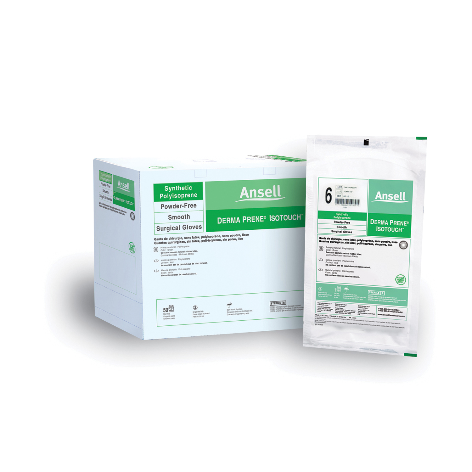 ANSELL GAMMEX NON-LATEX PI SURGICAL GLOVES : 20685255 BX       $160.90 Stocked