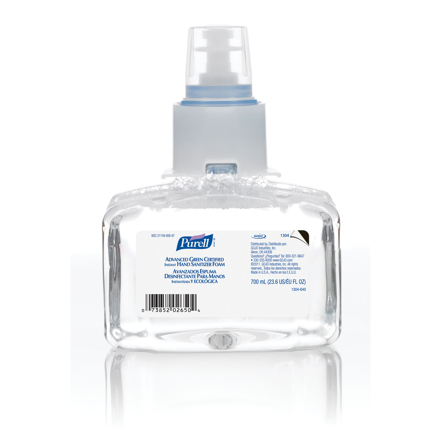 GOJO PURELL LTX-7 ADVANCED GREEN CERTIFIED INSTANT HAND SANITIZER : 1304-03 CS                $93.48 Stocked