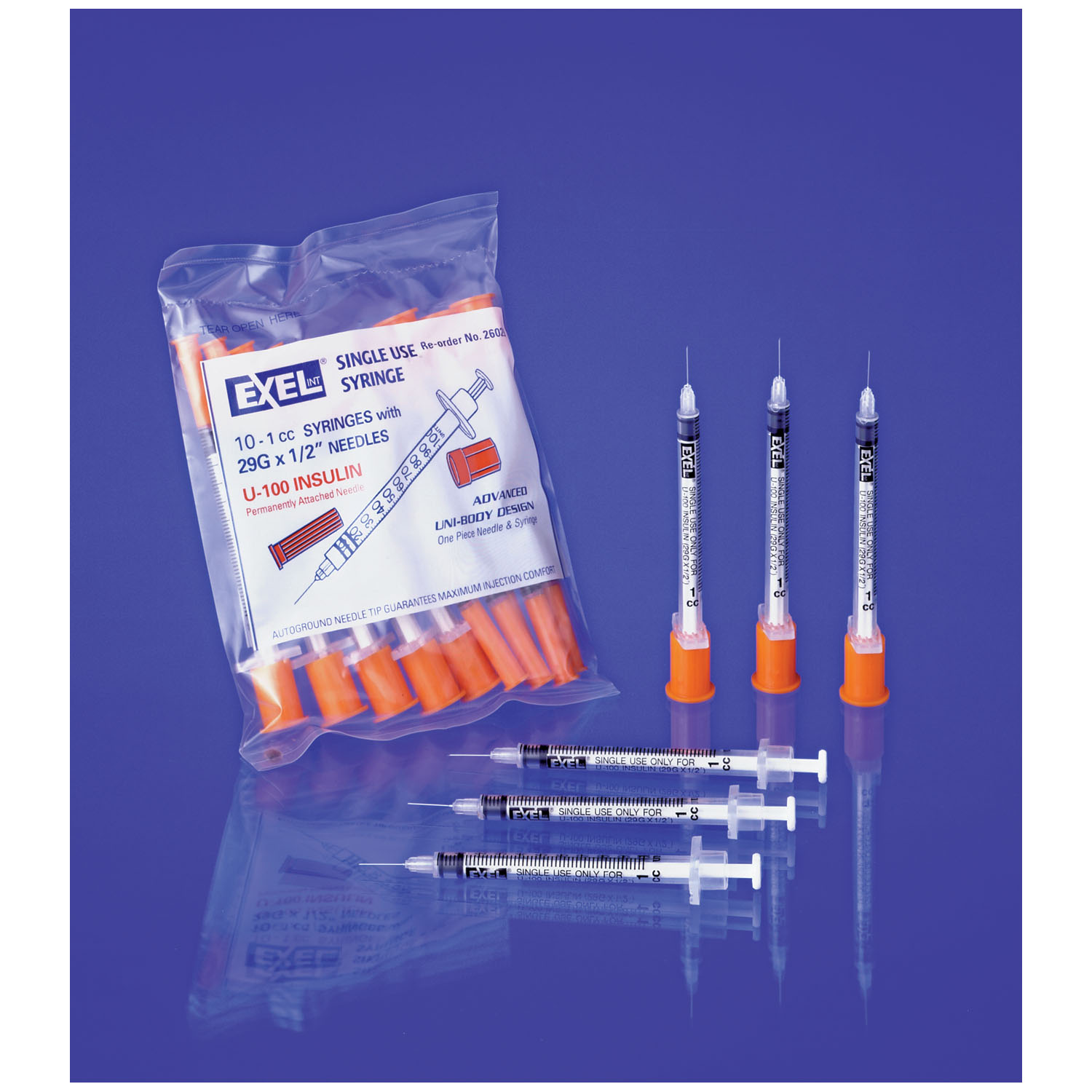 EXEL INSULIN SYRINGE WITH NEEDLE : 26018 CS               $82.72 Stocked