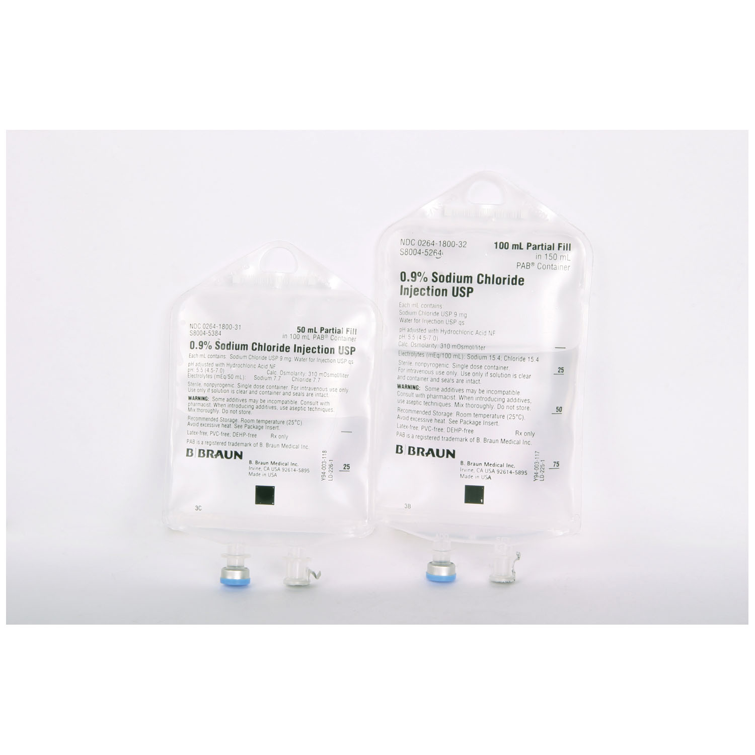 B BRAUN SODIUM CHLORIDE INJECTIONS USP : S8004-5384 EA               $4.54 Stocked