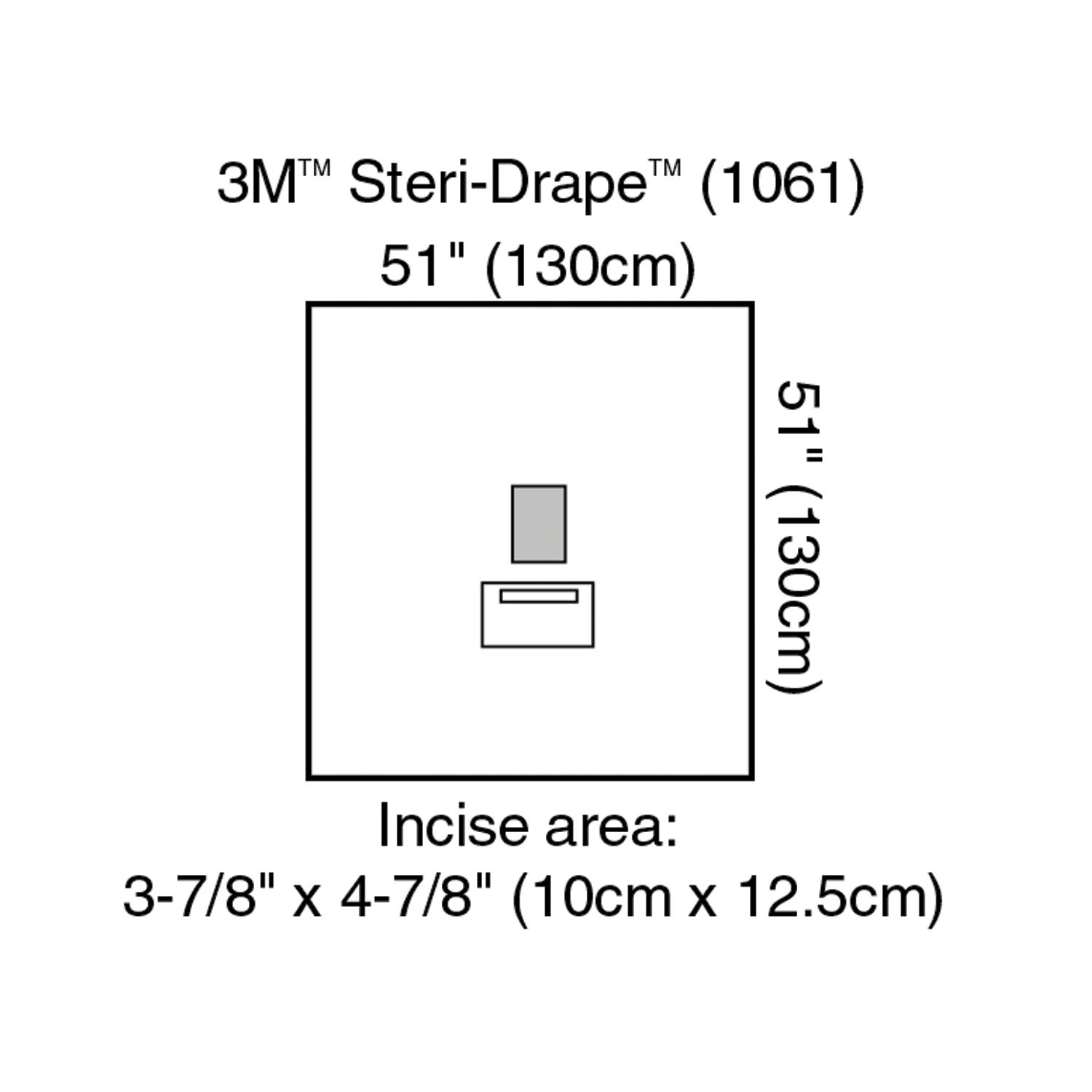 SOLVENTUM STERI-DRAPE OPHTHALMIC SURGICAL DRAPES : 1061 BX                  $151.29 Stocked