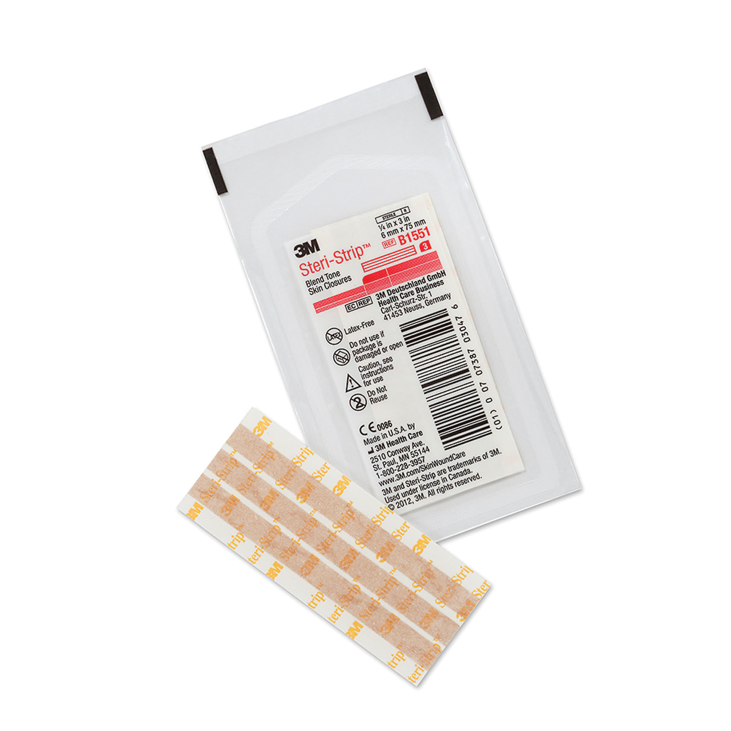 SOLVENTUM STERI-STRIP ADHESIVE SKIN CLOSURES : B1551 BX                $68.44 Stocked