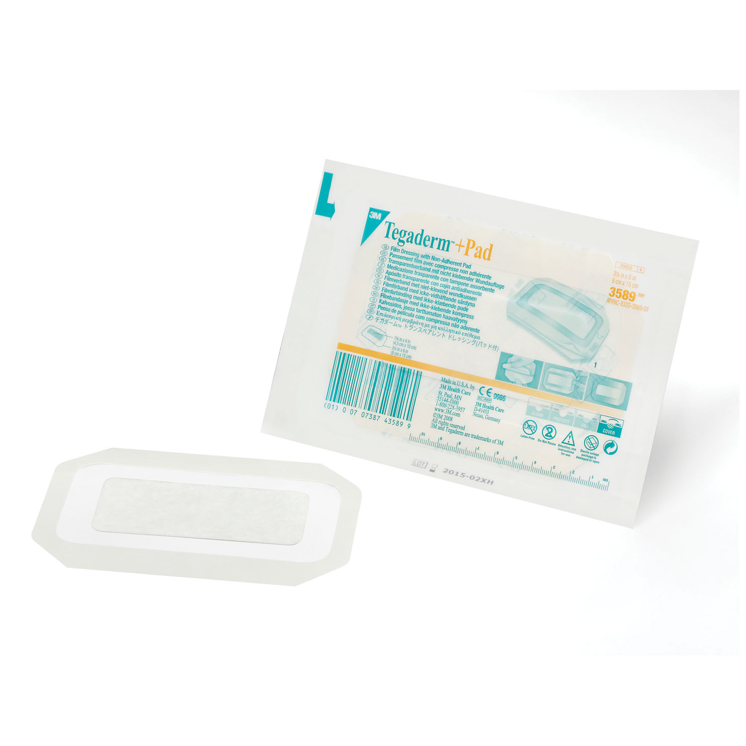 SOLVENTUM TEGADERM + PAD FILM DRESSING WITH NON-ADHERENT PAD : 3589 BX   $58.42 Stocked