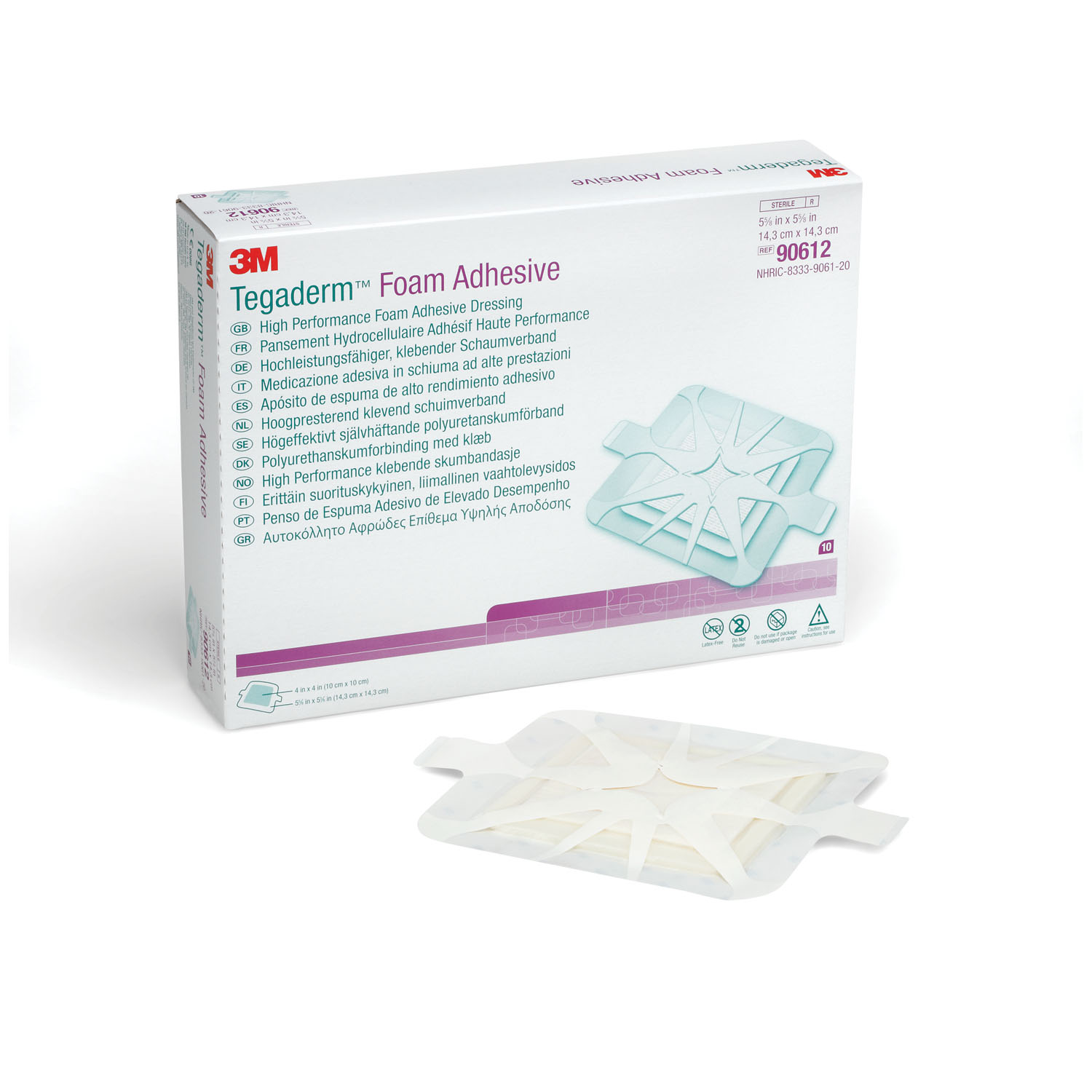 SOLVENTUM TEGADERM FOAM ADHESIVE DRESSING : 90612 BX     $70.35 Stocked