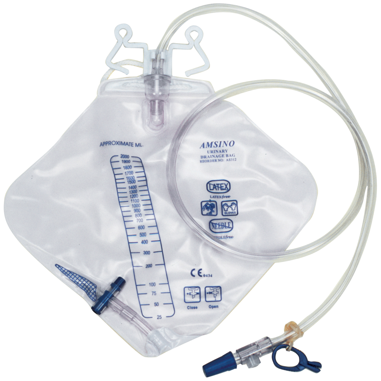 AMSINO AMSURE URINARY DRAINAGE BAGS : AS302 EA        $3.28 Stocked