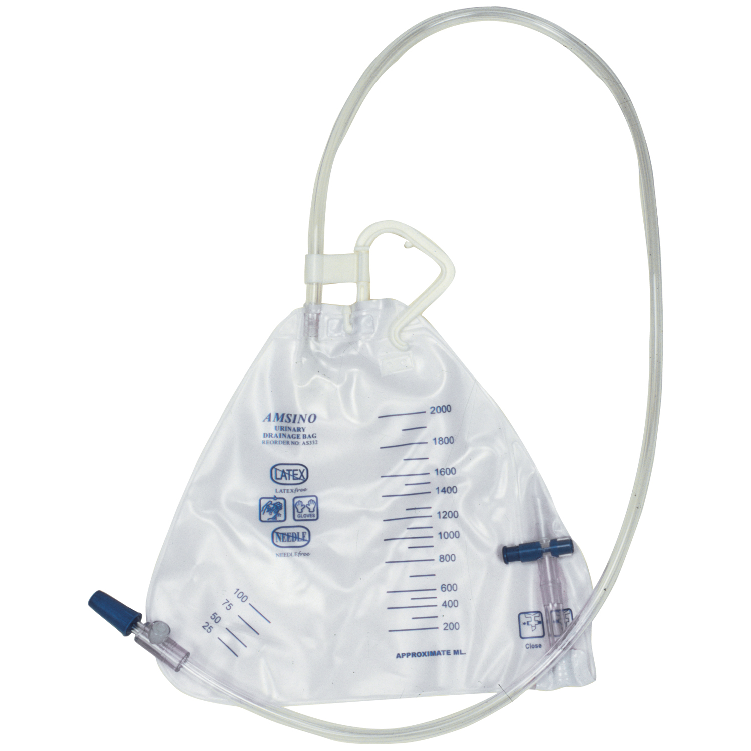 AMSINO AMSURE URINARY DRAINAGE BAGS : AS332 EA         $2.24 Stocked