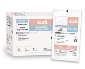 ANSELL GAMMEX NON-LATEX PI WHITE POWDER-FREE SYNTHETIC SURGICAL GLOVES : 20685770 BX $160.90 Stocked
