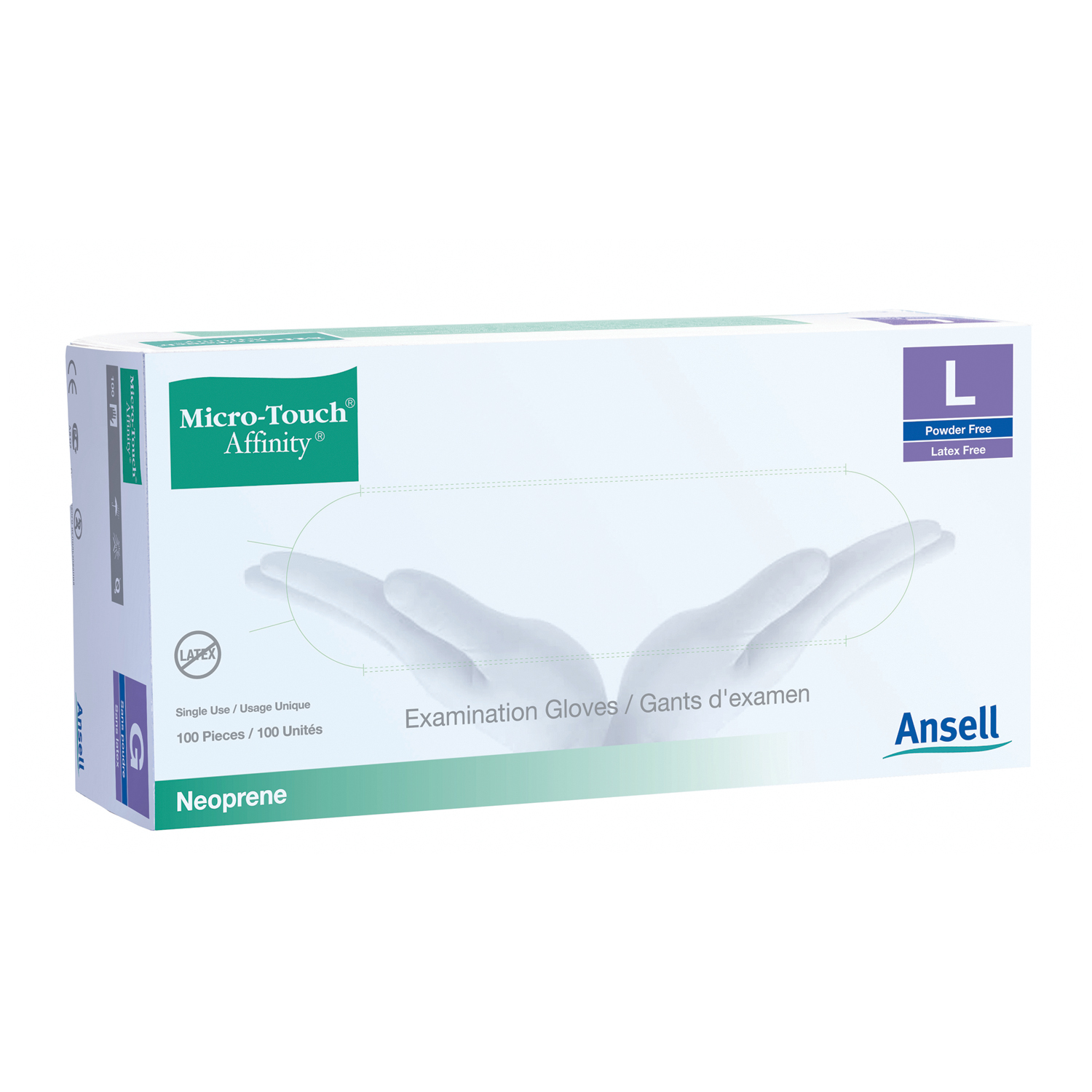 ANSELL MICRO-TOUCH AFFINITY SYNTHETIC EXAM GLOVES : 3770 BX         $18.84 Stocked