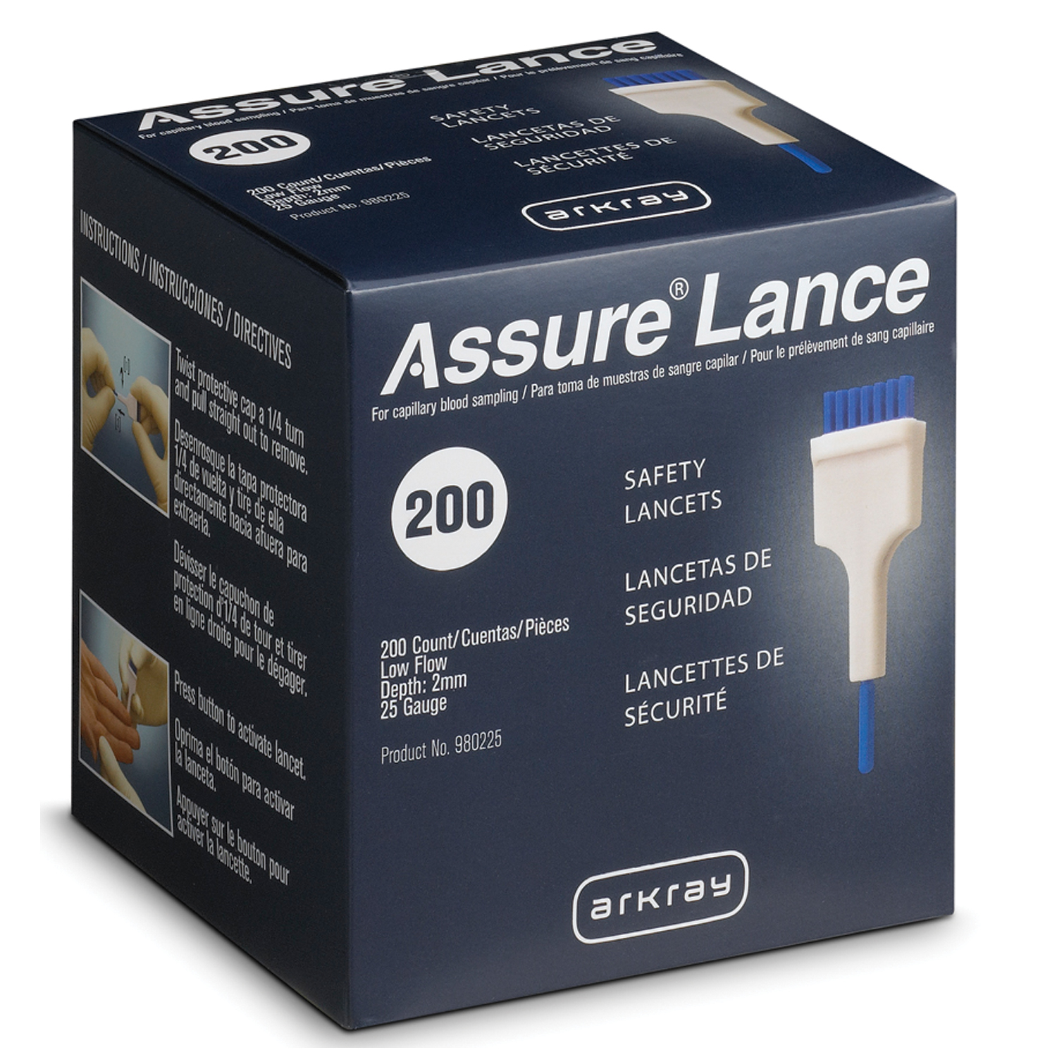 ARKRAY ASSURE LANCE LOW FLOW LANCETS : 980225 BX   $21.67 Stocked