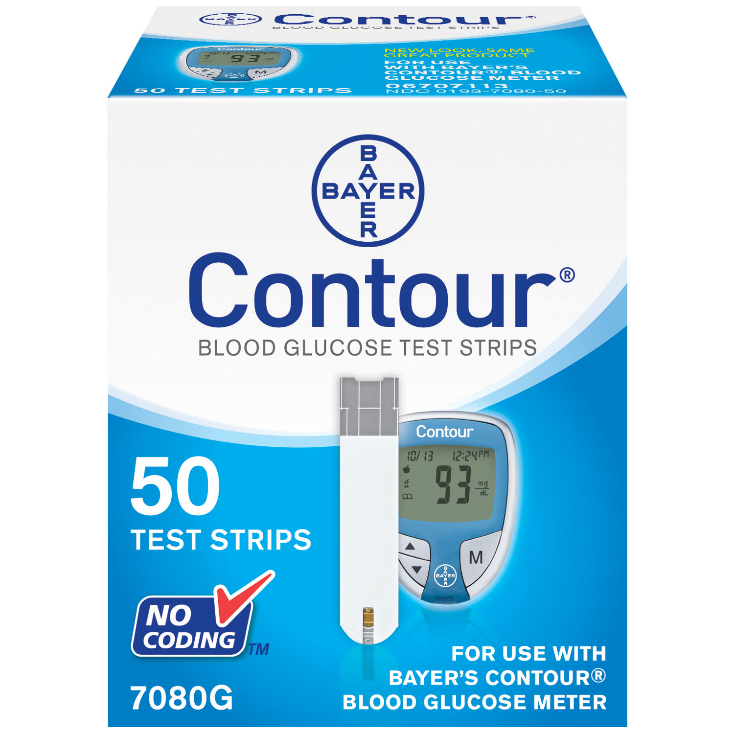 ASCENSIA CONTOUR BLOOD GLUCOSE MONITORING SYSTEM : 7080G BX     $85.95 Stocked