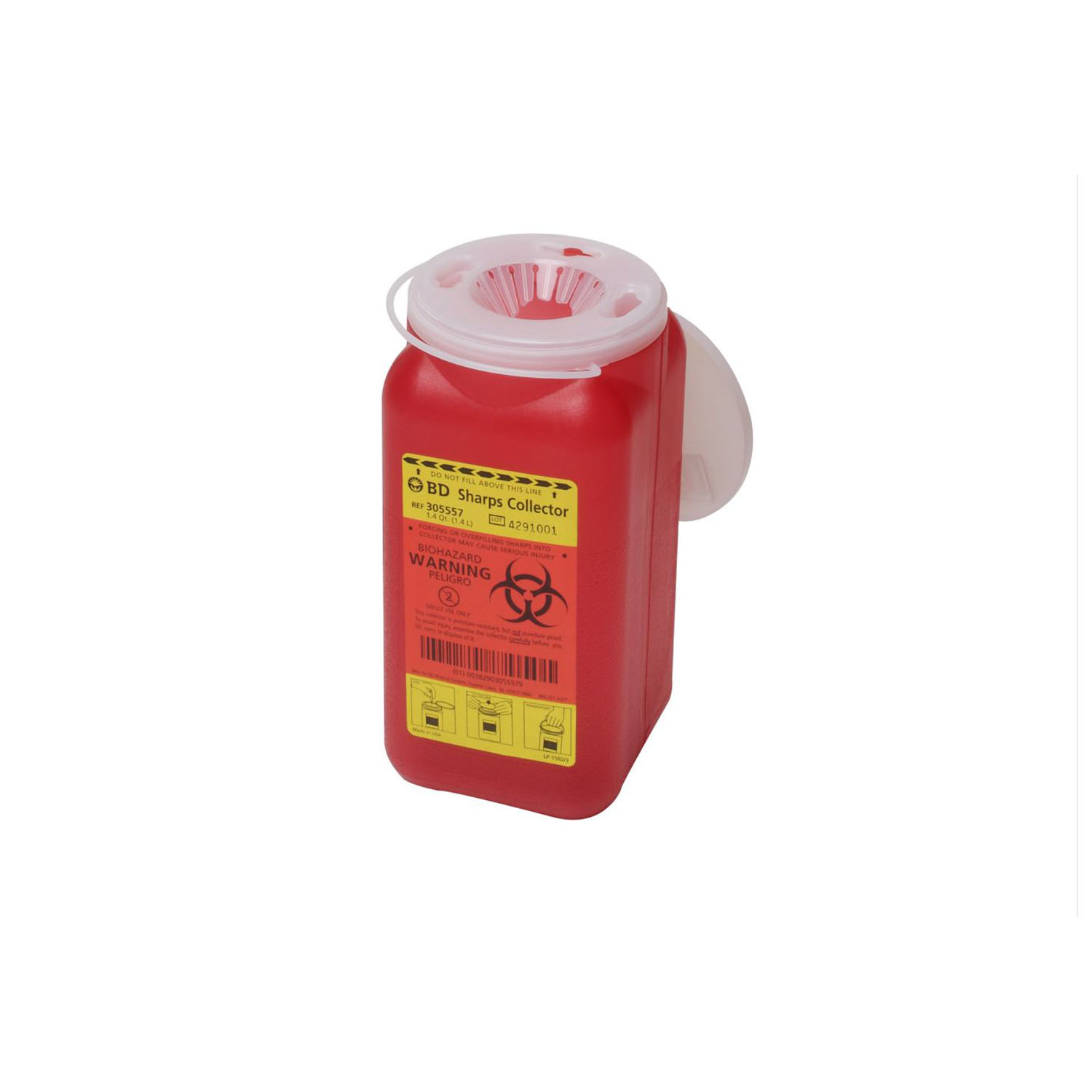 BD MULTI-USE ONE-PIECE SHARPS COLLECTORS : 305557 EA         $5.86 Stocked