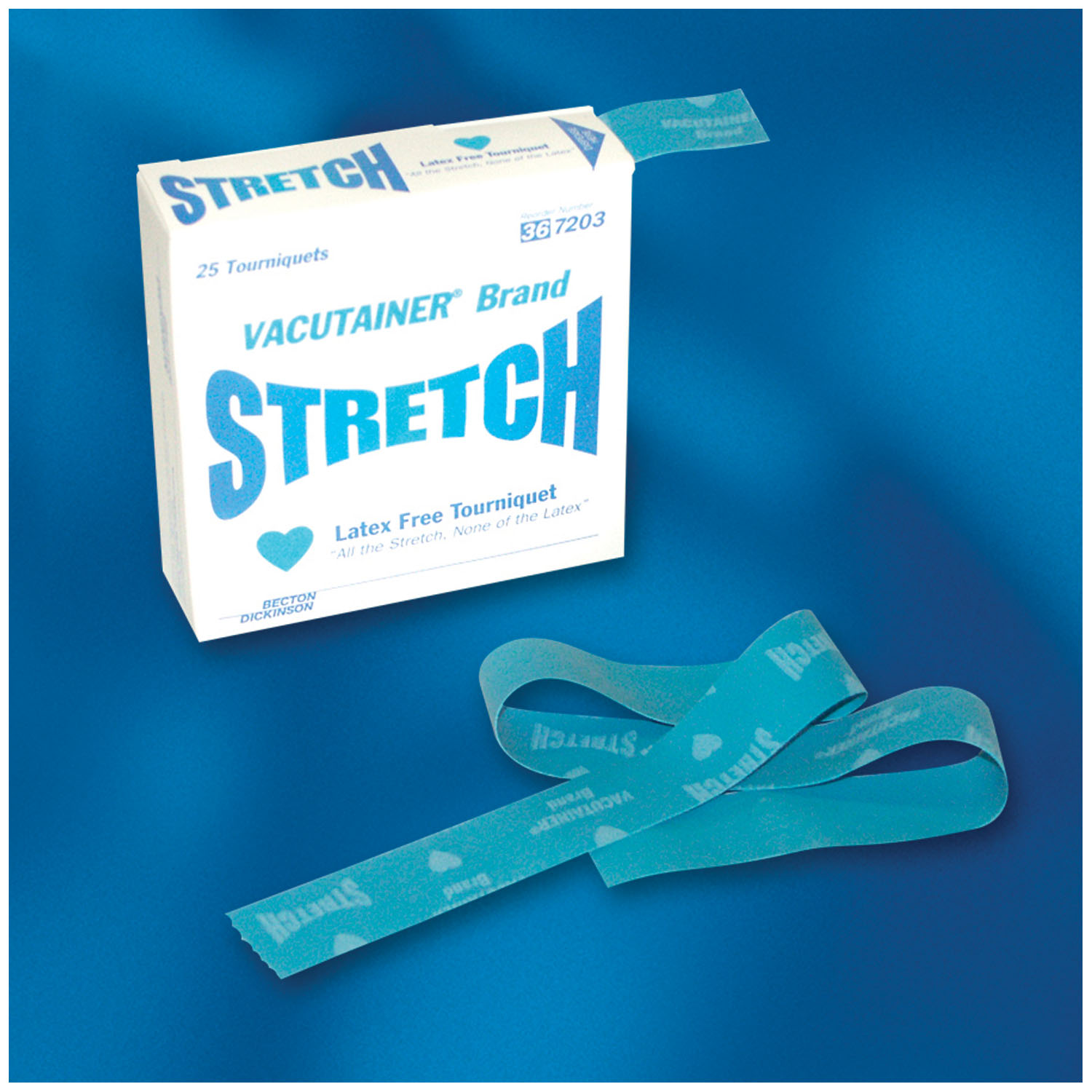 BD VACUTAINER STRETCH LATEX-FREE TOURNIQUETS : 367203 BX $14.33 Stocked