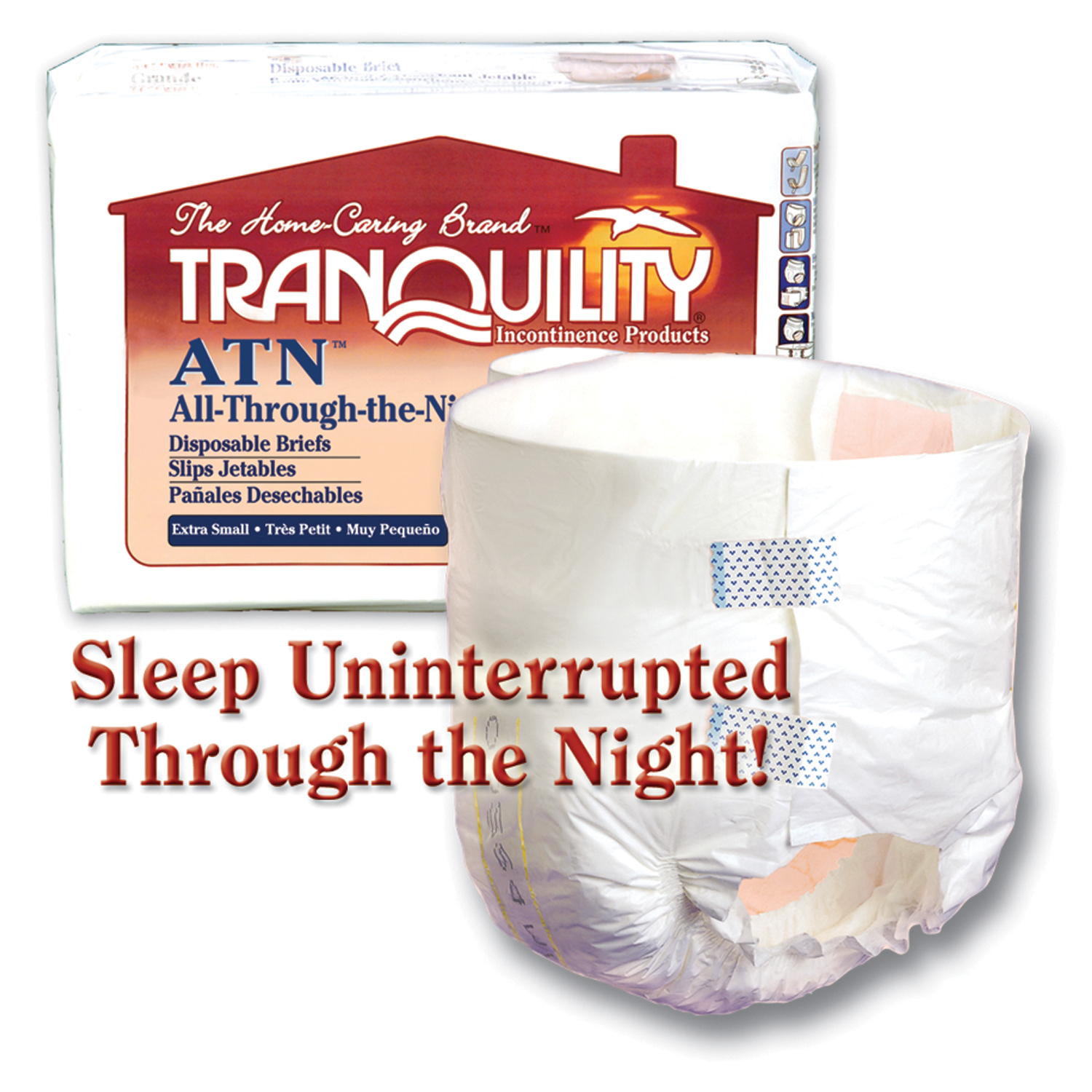 PRINCIPLE BUSINESS TRANQUILITY ALL-THROUGH-THE-NIGHT DISPOSABLE BRIEFS : 2187 CS              $92.38 Stocked