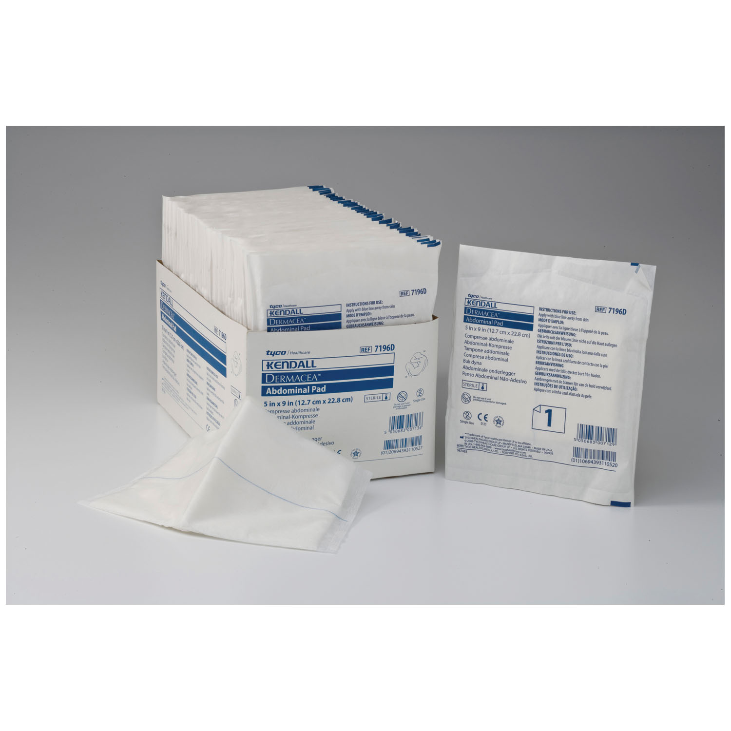 CARDINAL HEALTH DERMACEA ABDOMINAL PADS : 7196D TR   $8.52 Stocked