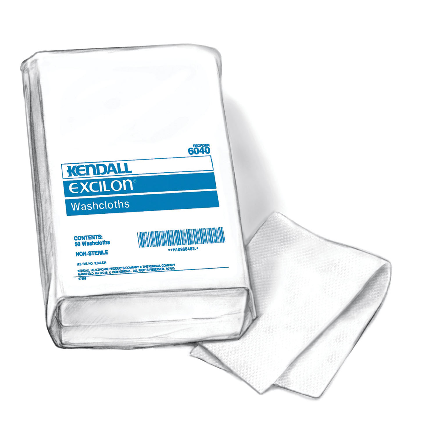 CARDINAL HEALTH EXCILON WASHCLOTHS : 6040N BG     $5.90 Stocked