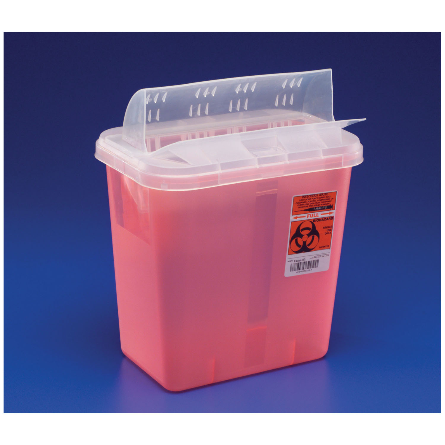 CARDINAL HEALTH IN-ROOM CONTAINERS WITH ALWAYS-OPEN LIDS : 85221R EA