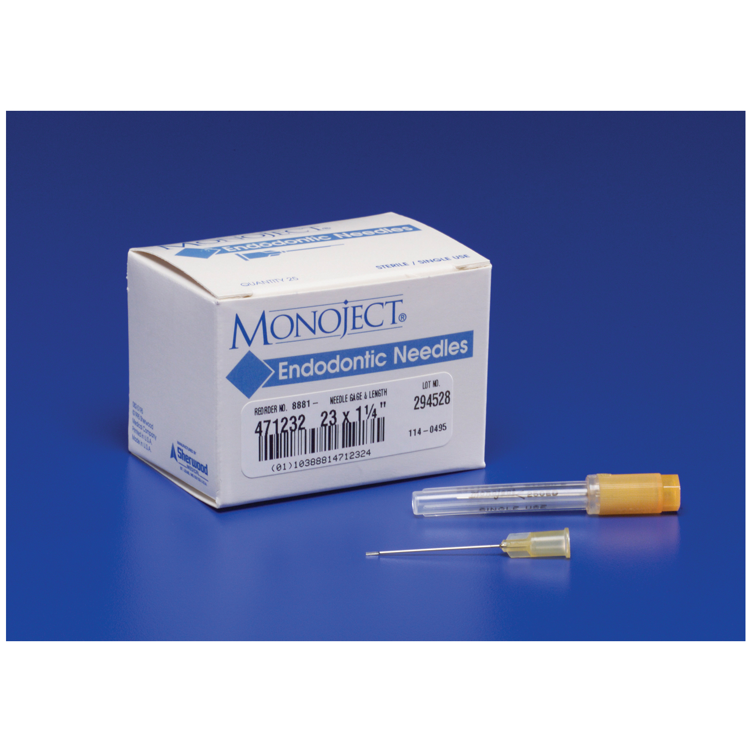 COVIDIEN/MEDICAL SUPPLIES MONOJECT 471 ENDODONTIC IRRIGATION NEEDLES : 8881471232 BX    $9.98 Stocked