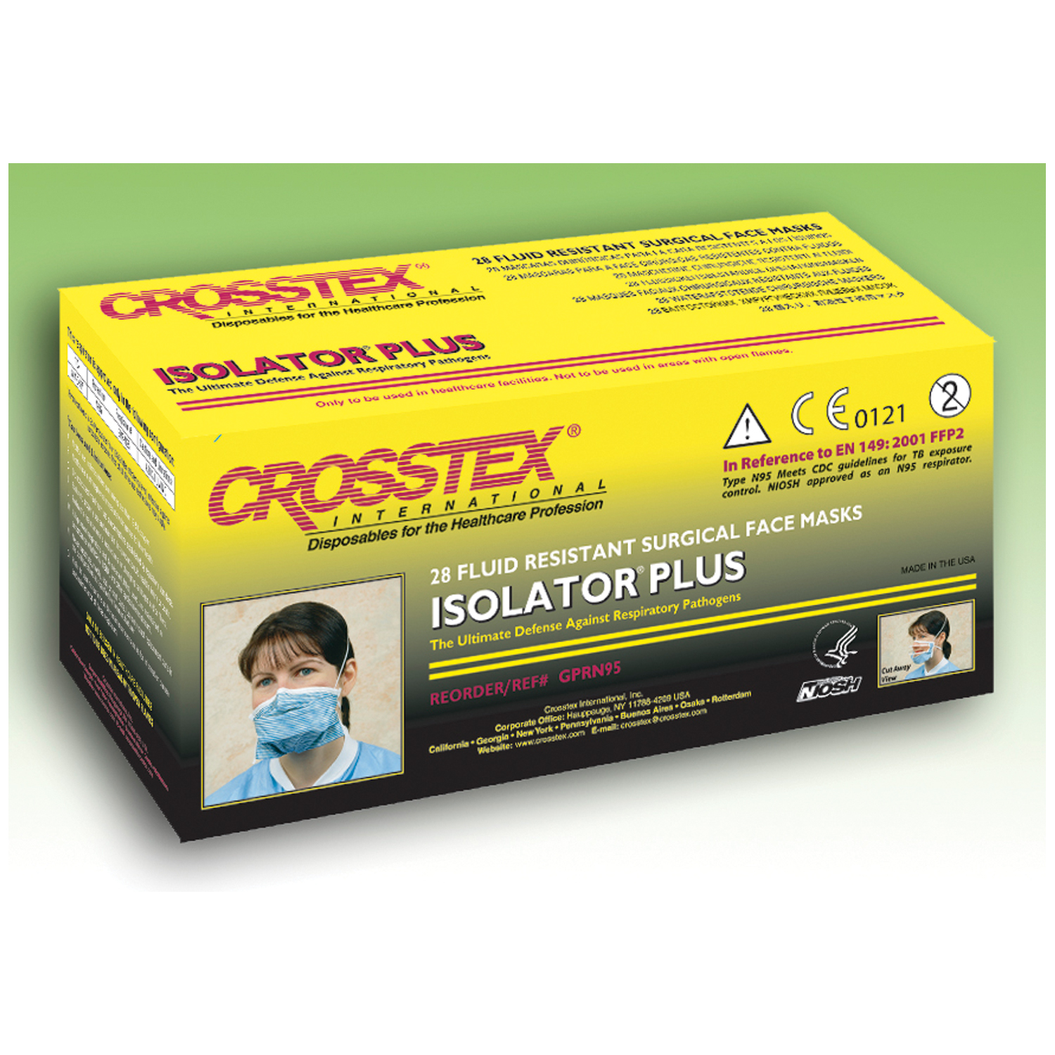 CROSSTEX ISOLATOR PLUS N95 PARTICULATE RESPIRATOR : GPRN95 BX          $48.63 Stocked