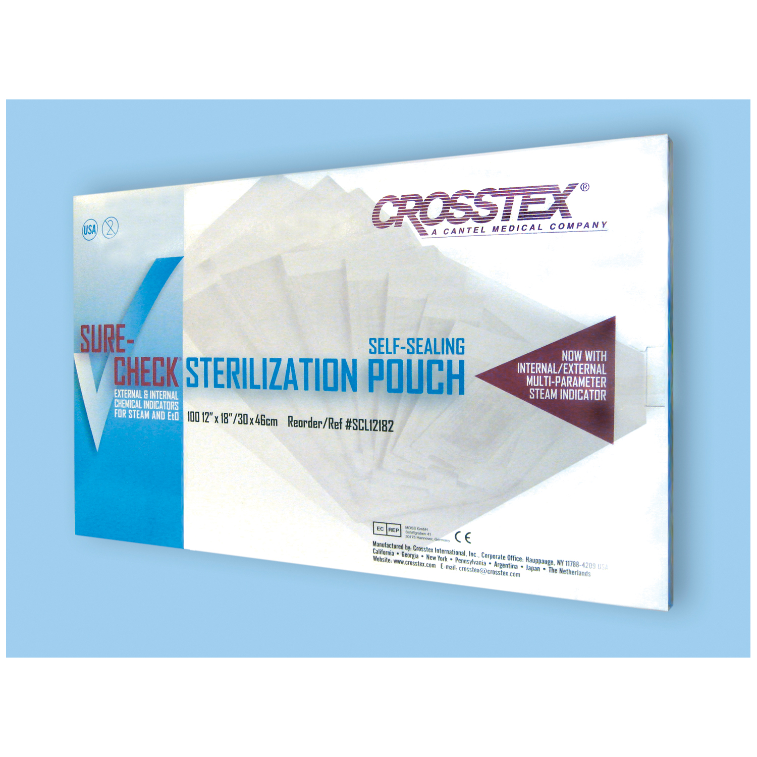 CROSSTEX SURE-CHECK STERILIZATION POUCHES : SCL12152 CS $228.47 Stocked