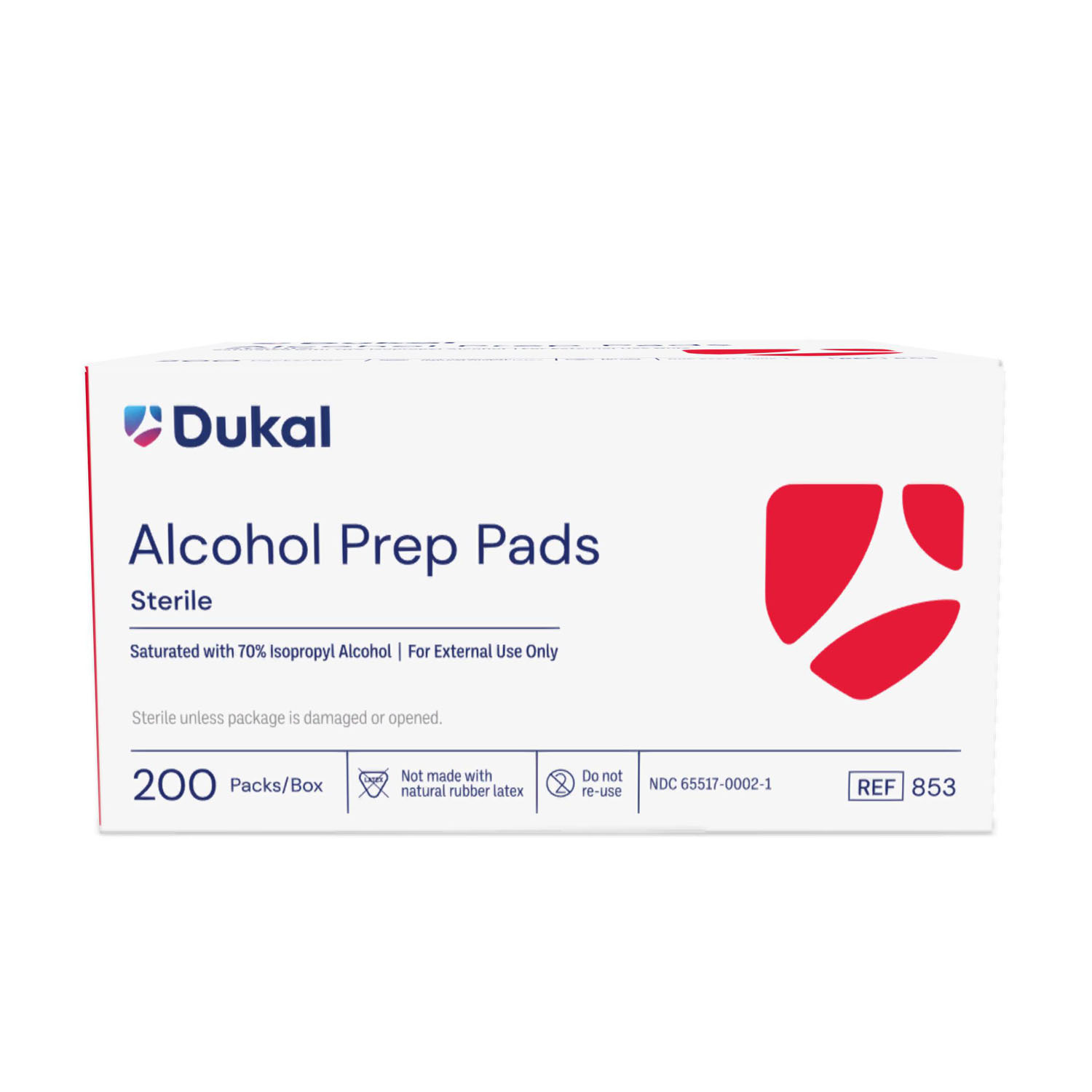 DUKAL ALCOHOL PADS : 853 BX $2.91 Stocked