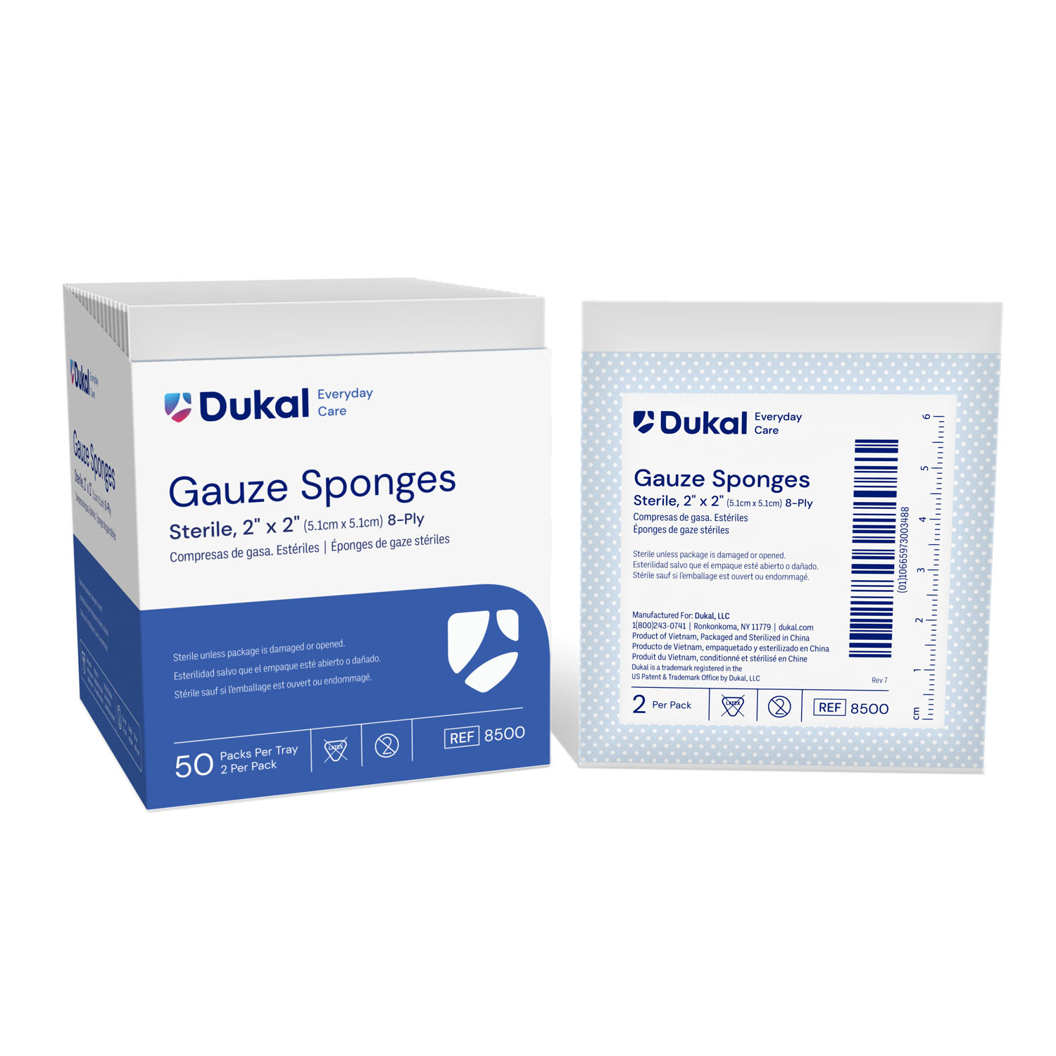 DUKAL BASIC GAUZE SPONGES : 8500 BX    $2.57 Stocked