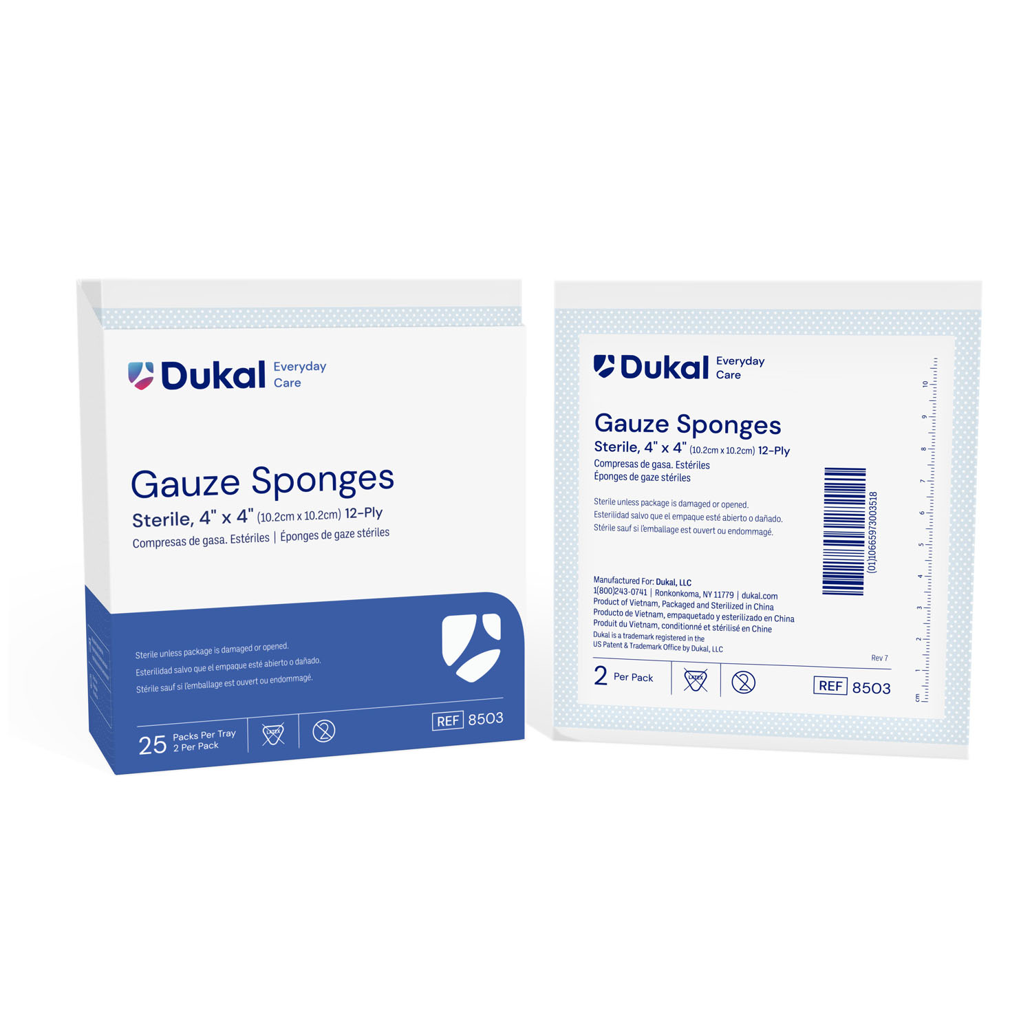 DUKAL BASIC GAUZE SPONGES : 8503 CS   $68.50 Stocked