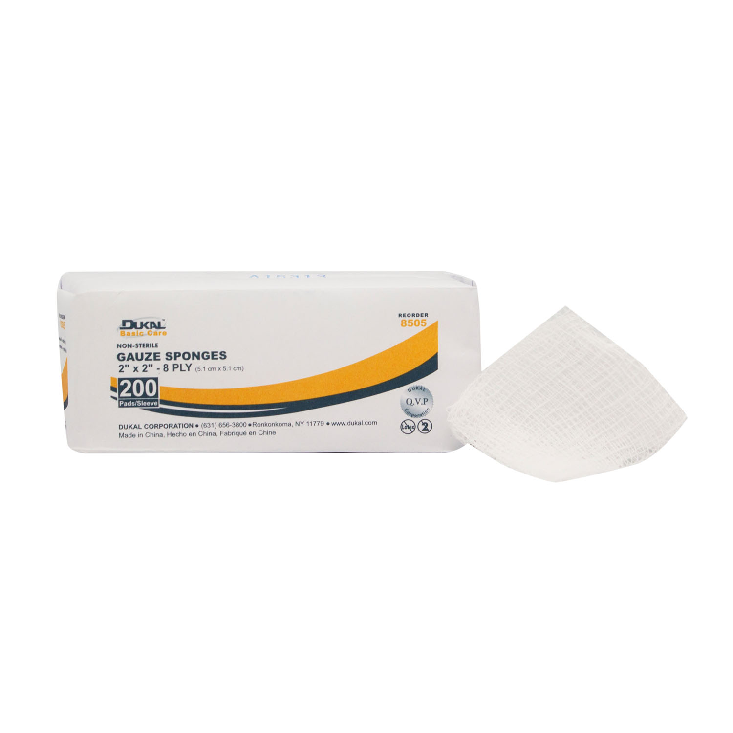 DUKAL BASIC GAUZE SPONGES : 8505 BG         $1.38 Stocked