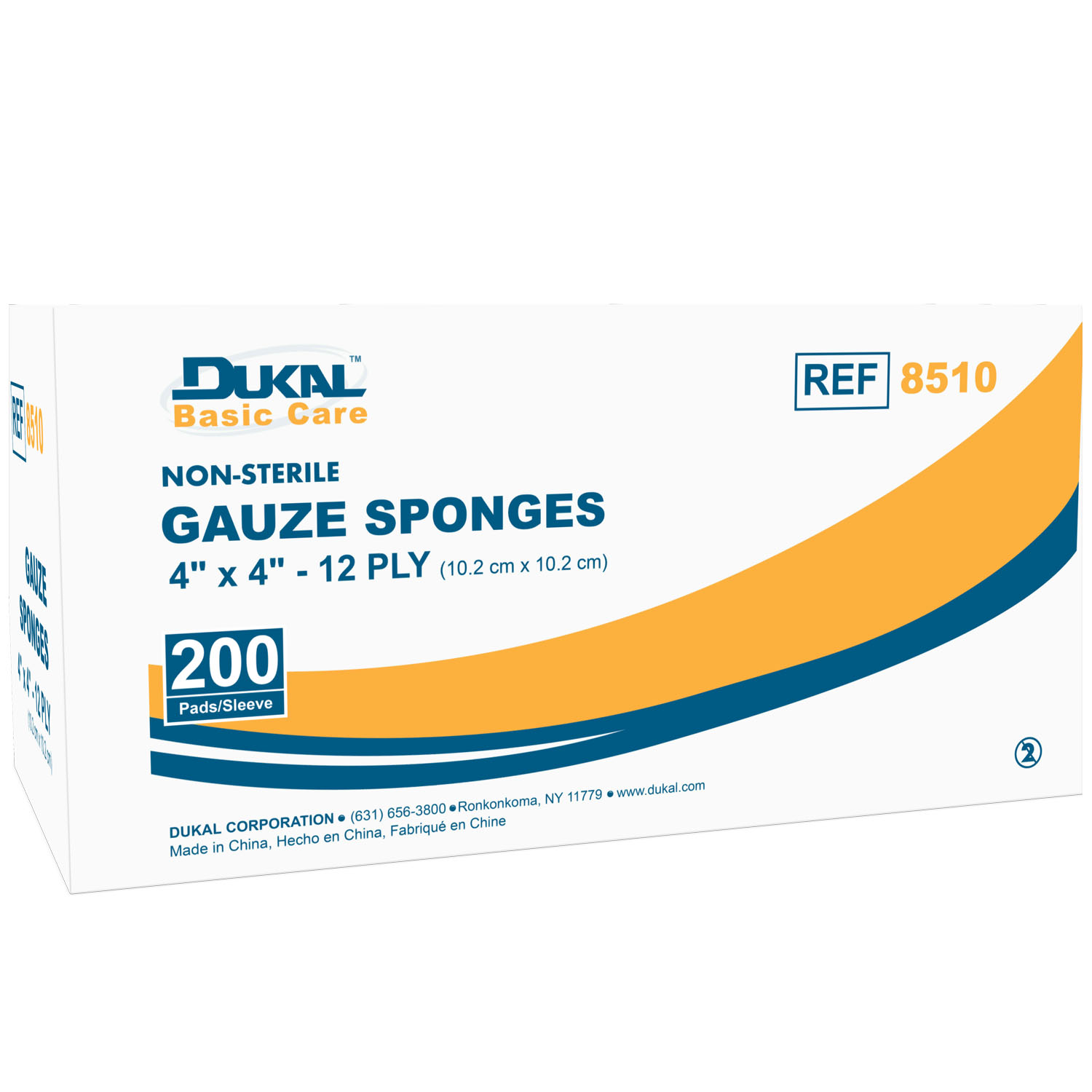 DUKAL BASIC GAUZE SPONGES : 8510 BG      $7.40 Stocked