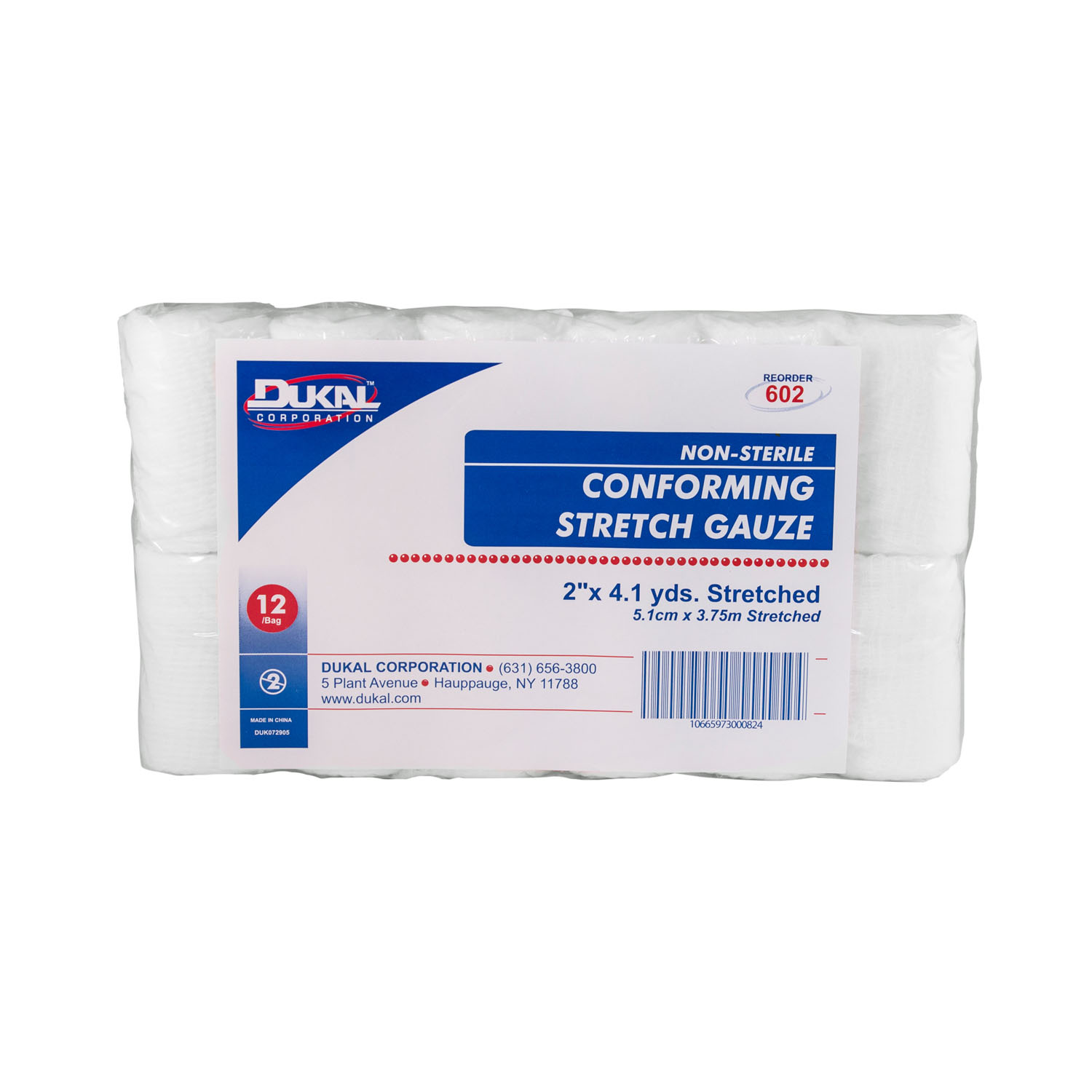 DUKAL CONFORMING STRETCH GAUZE : 602 BG                     $2.96 Stocked