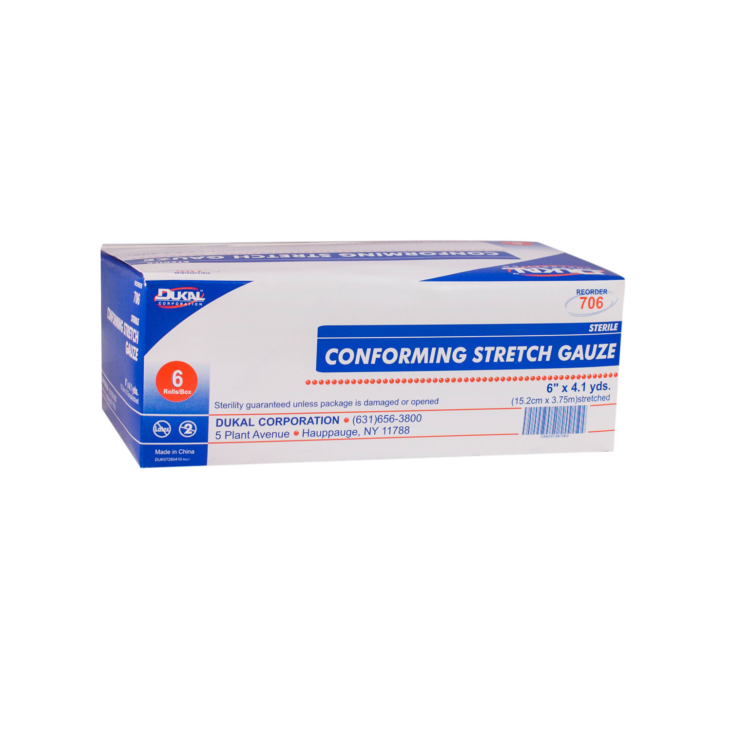 DUKAL CONFORMING STRETCH GAUZE : 706 BX                     $7.25 Stocked