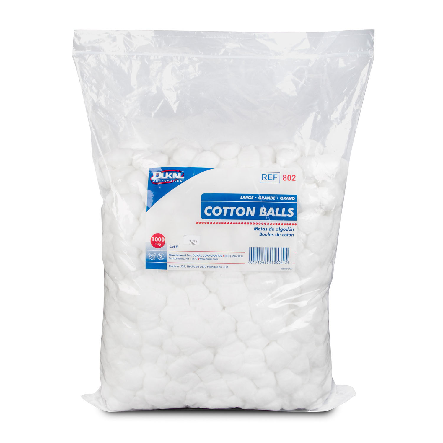 DUKAL COTTON BALLS : 802 BG           $13.41 Stocked