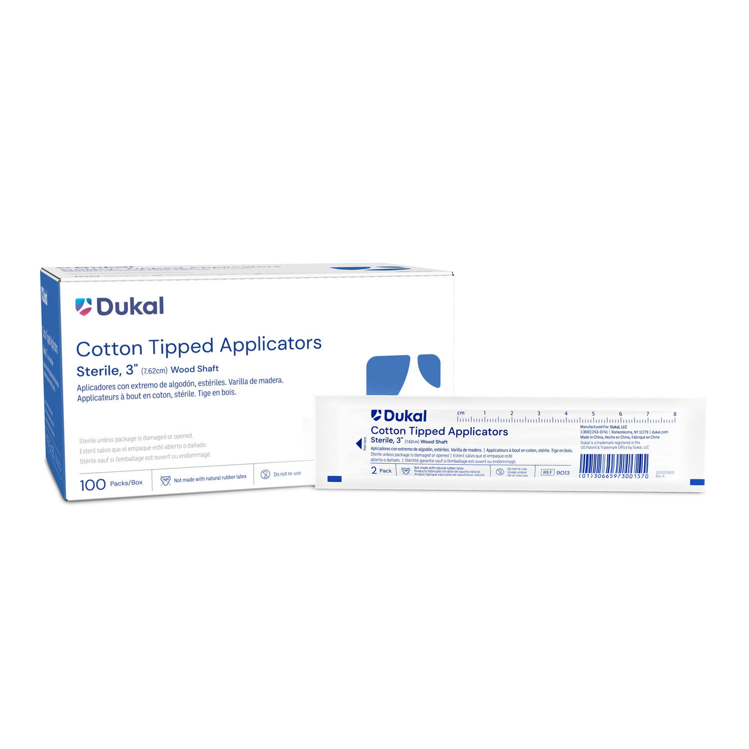 DUKAL COTTON TIPPED APPLICATORS : 9013 BX     $4.59 Stocked