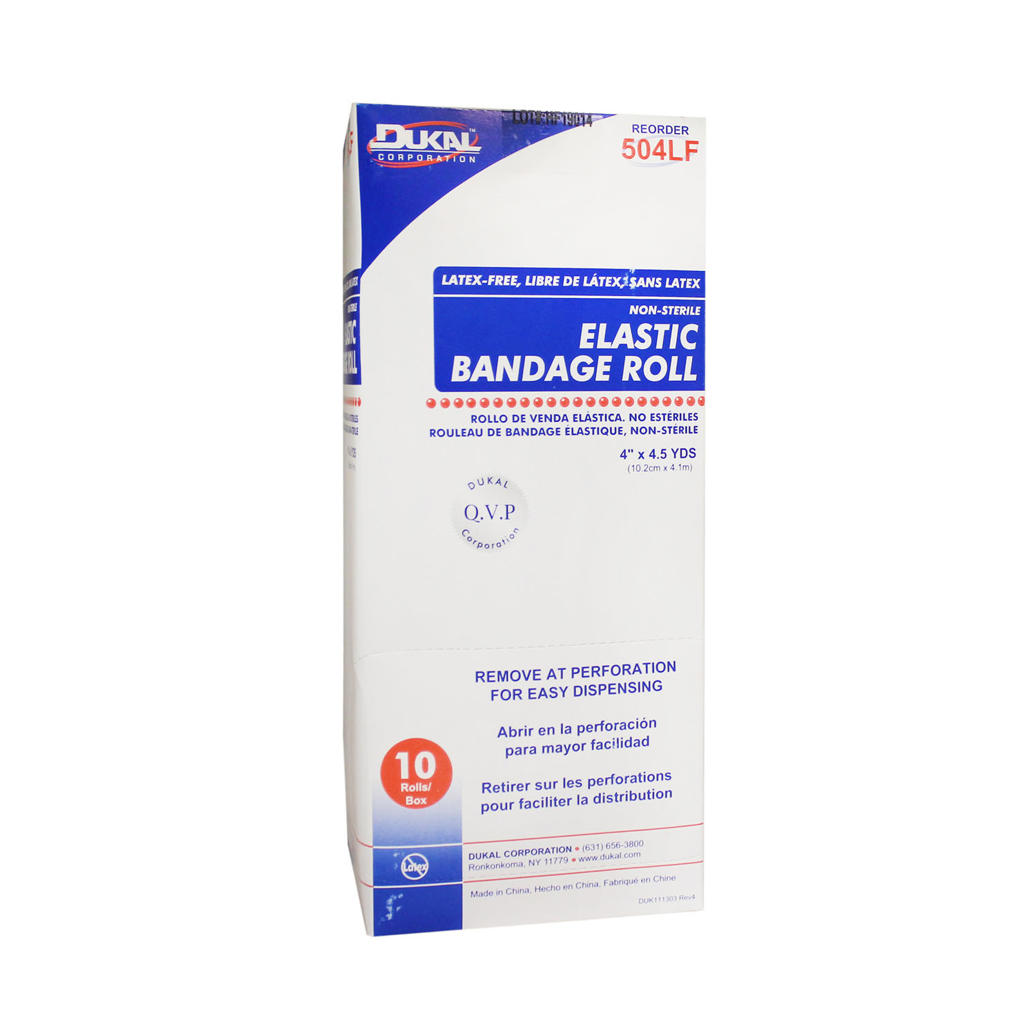 DUKAL ELASTIC BANDAGE : 504LF BX                     $12.68 Stocked