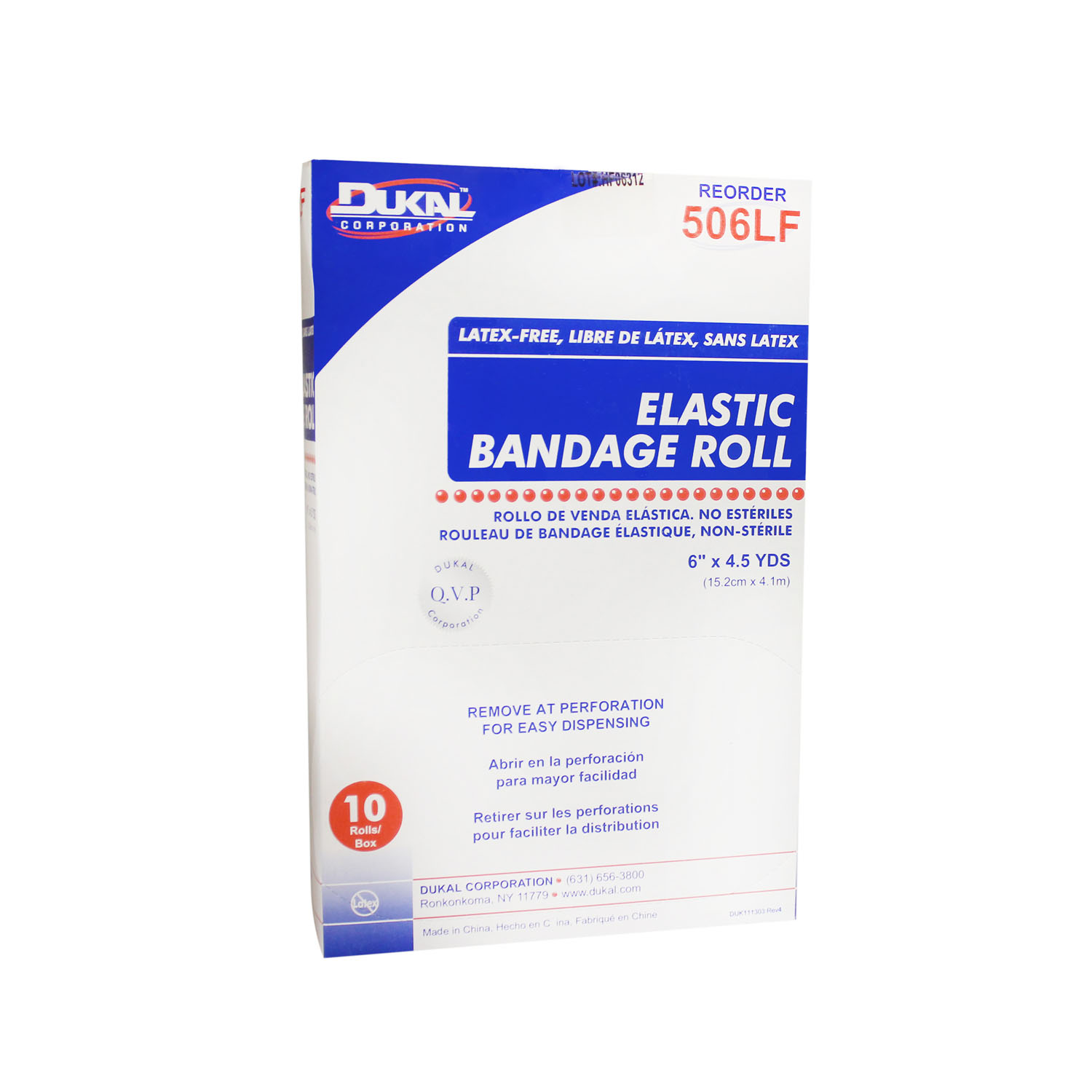 DUKAL ELASTIC BANDAGE : 506LF BX                       $19.20 Stocked