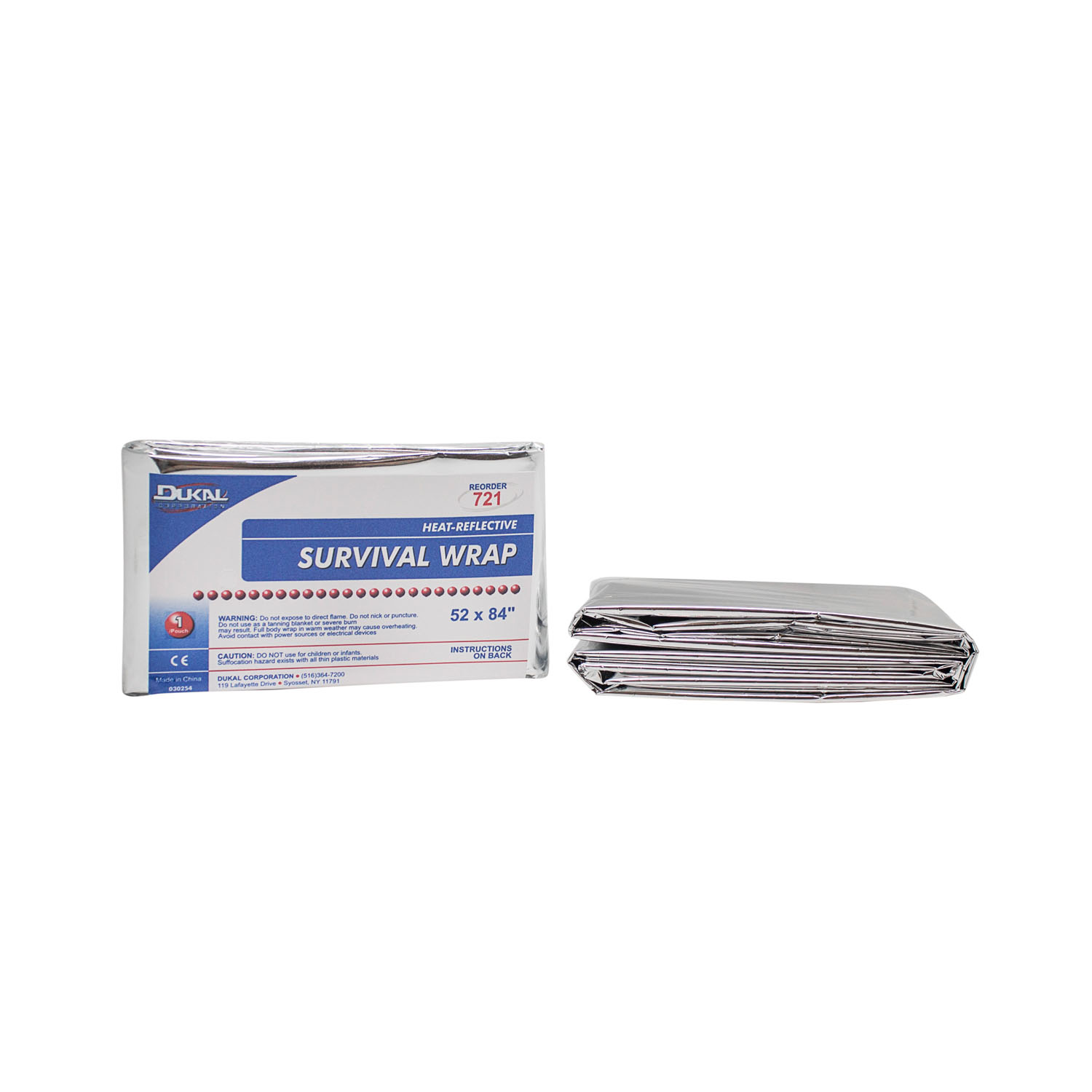 DUKAL EMERGENCY BLANKETS : 721 EA       $0.78 Stocked