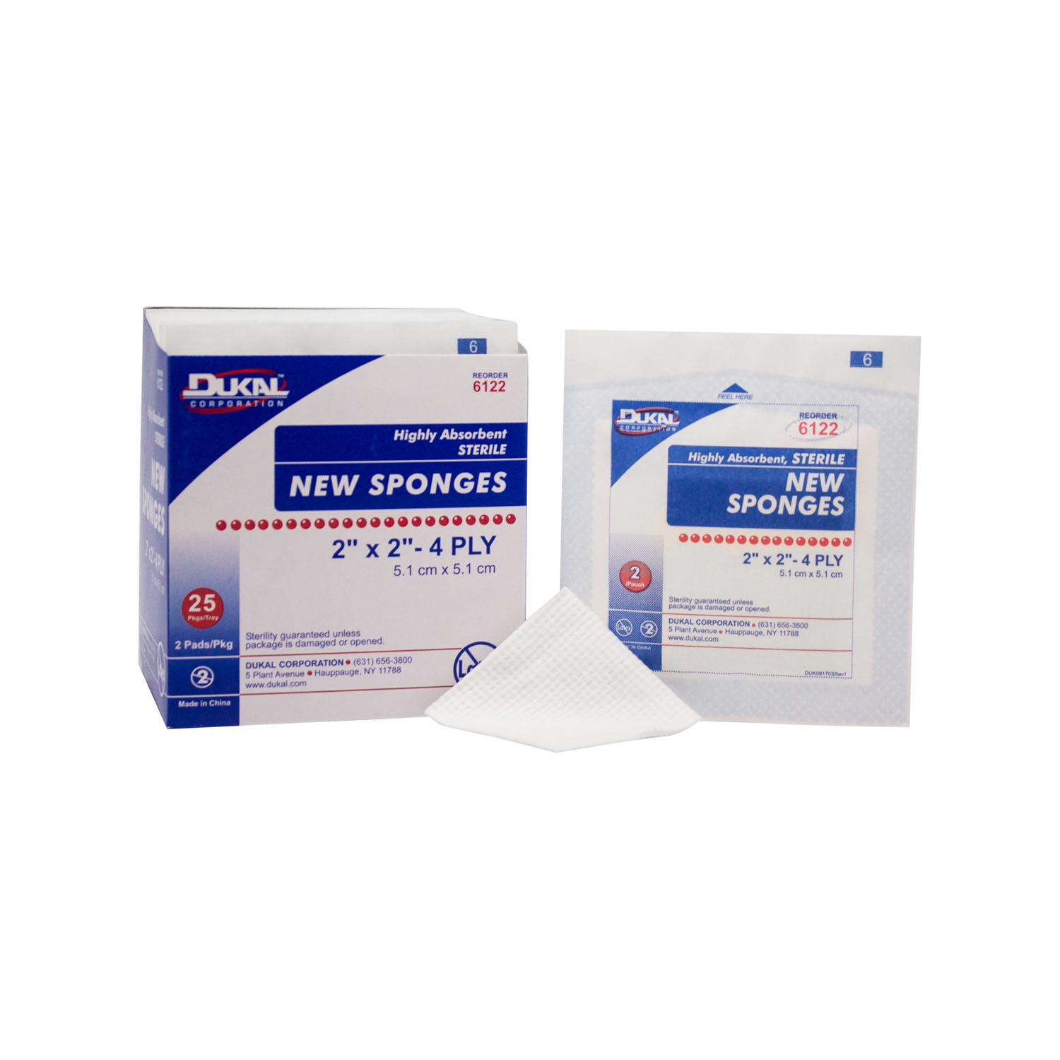 DUKAL NEW SPONGES : 6122 BX       $1.94 Stocked