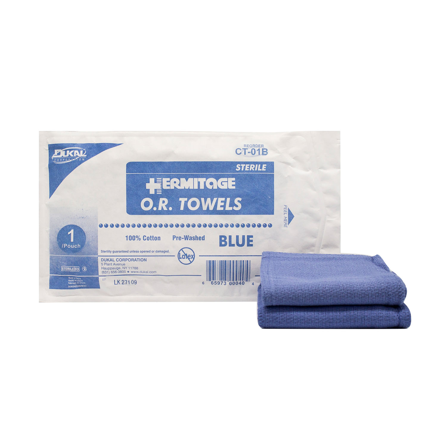 DUKAL OPERATING ROOM (O.R.) TOWELS : CT-01B PK         $1.68 Stocked