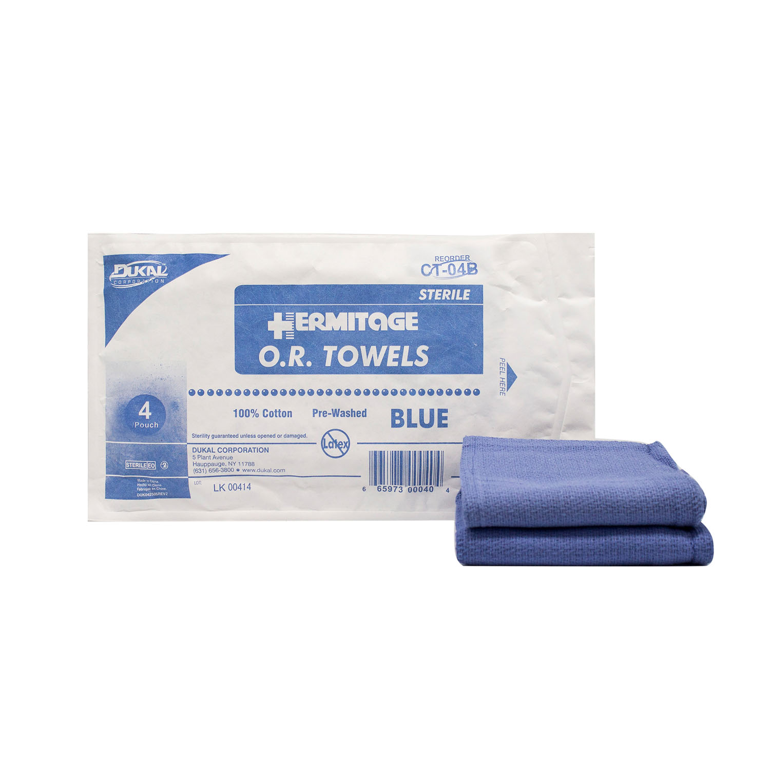 DUKAL OPERATING ROOM (O.R.) TOWELS : CT-04B CS  $75.58 Stocked