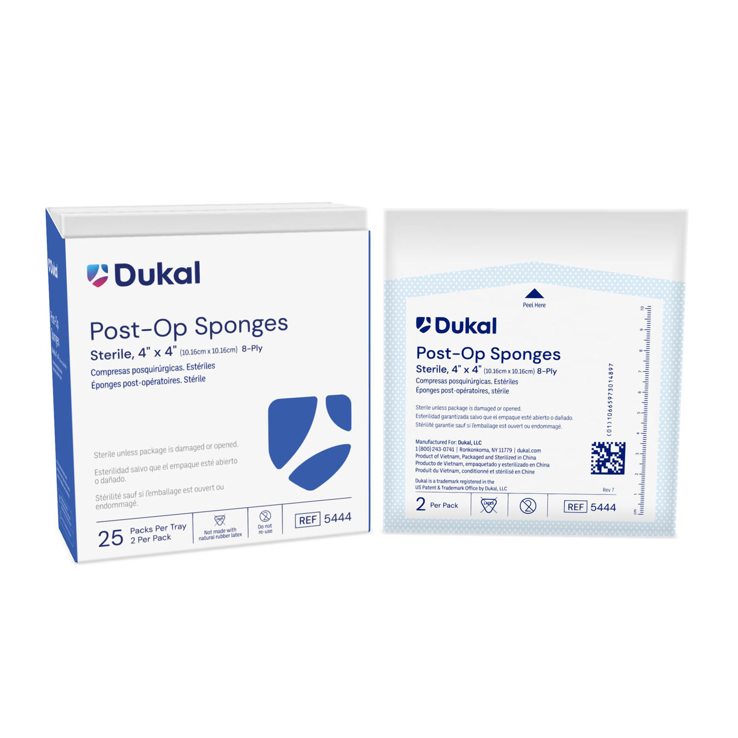 DUKAL POST-OP SPONGES : 5444 BX         $3.48 Stocked