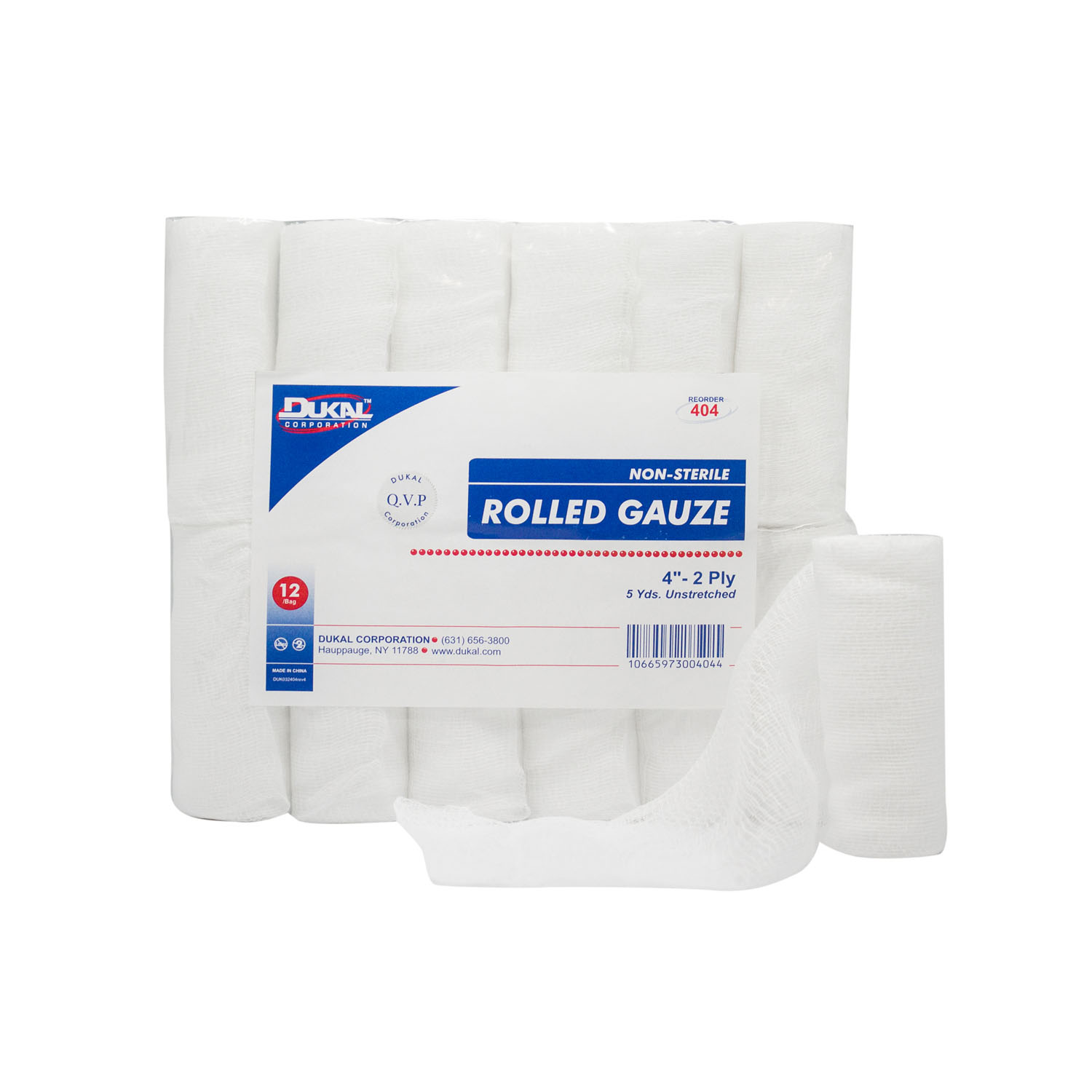 DUKAL ROLLED GAUZE : 404 BG $7.41 Stocked