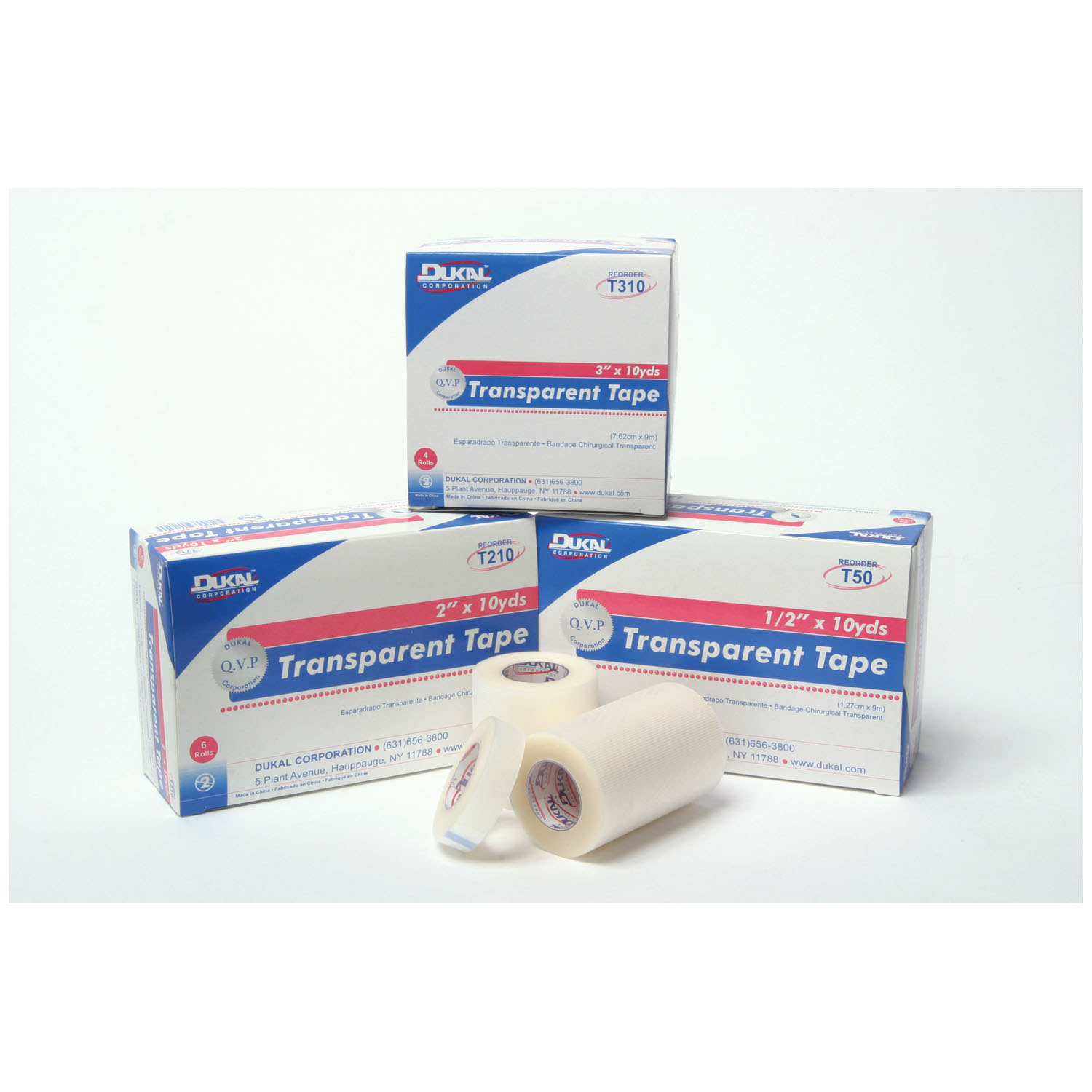 DUKAL SURGICAL TAPE - TRANSPARENT : T210 BX $11.93 Stocked