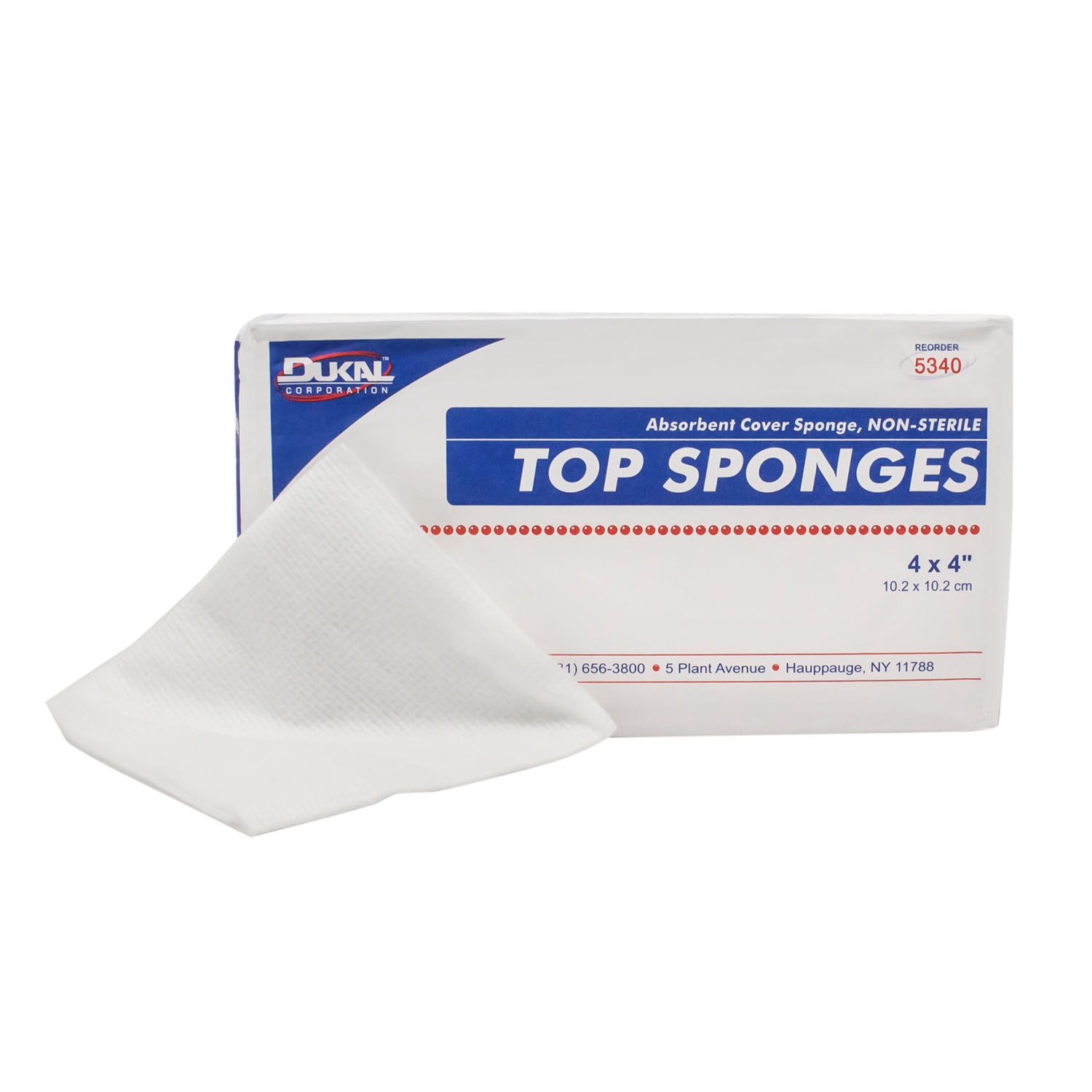 DUKAL TOP SPONGES - NON-WOVEN FACING COVER SPONGE : 5340 BG     $4.88 Stocked